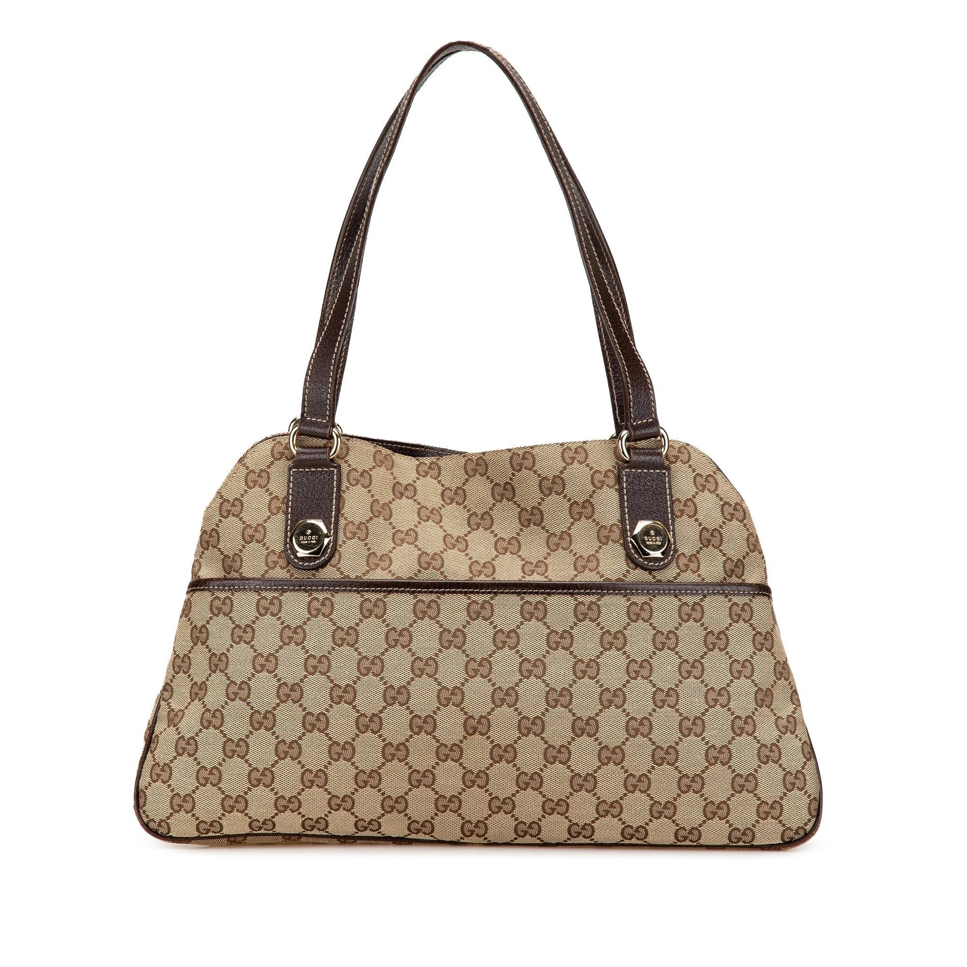 Gucci GG Charmy Canvas Calf Brown Shoulder Bag