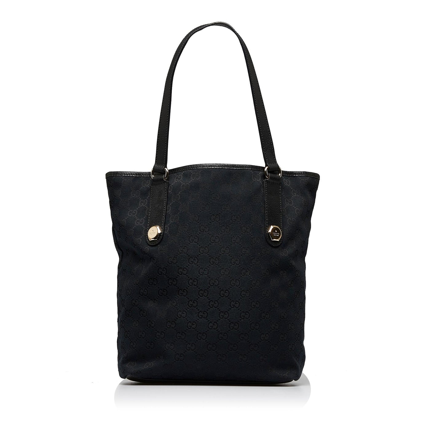 Gucci GG Charmy SHG-yiTeDa Canvas Calf Black Tote Bag