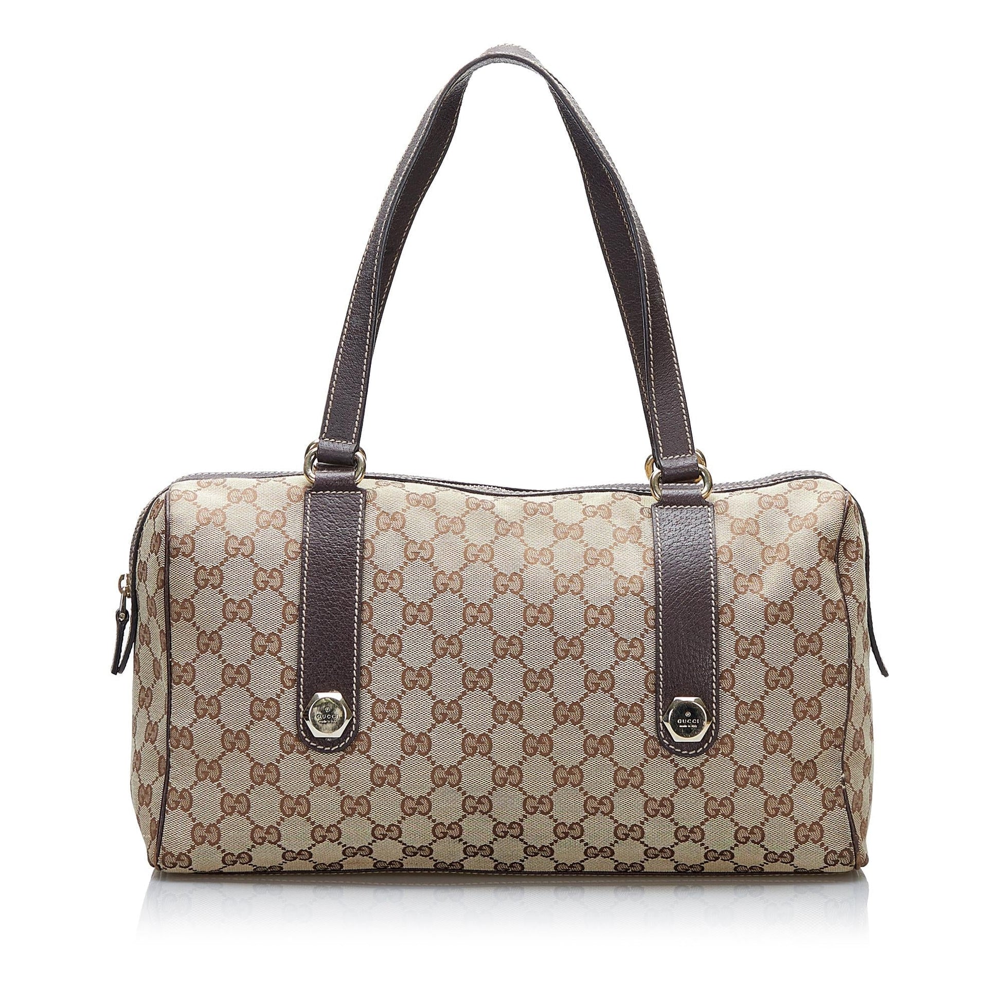 Gucci GG Charmy SHG-IJAF8H Canvas Brown Shoulder Bag