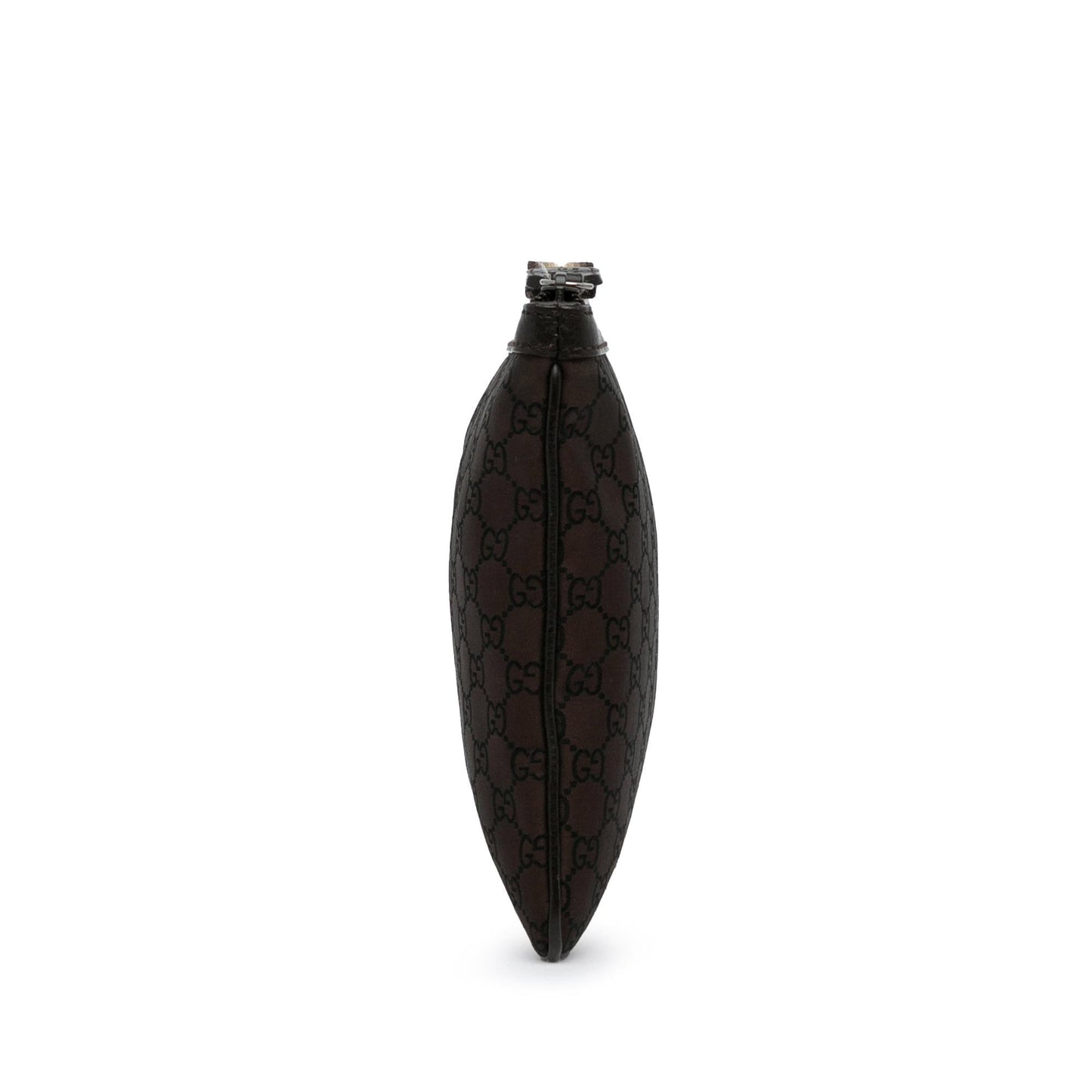Gucci GG SHG-NZQrZr Canvas Calf Brown Clutch Bag