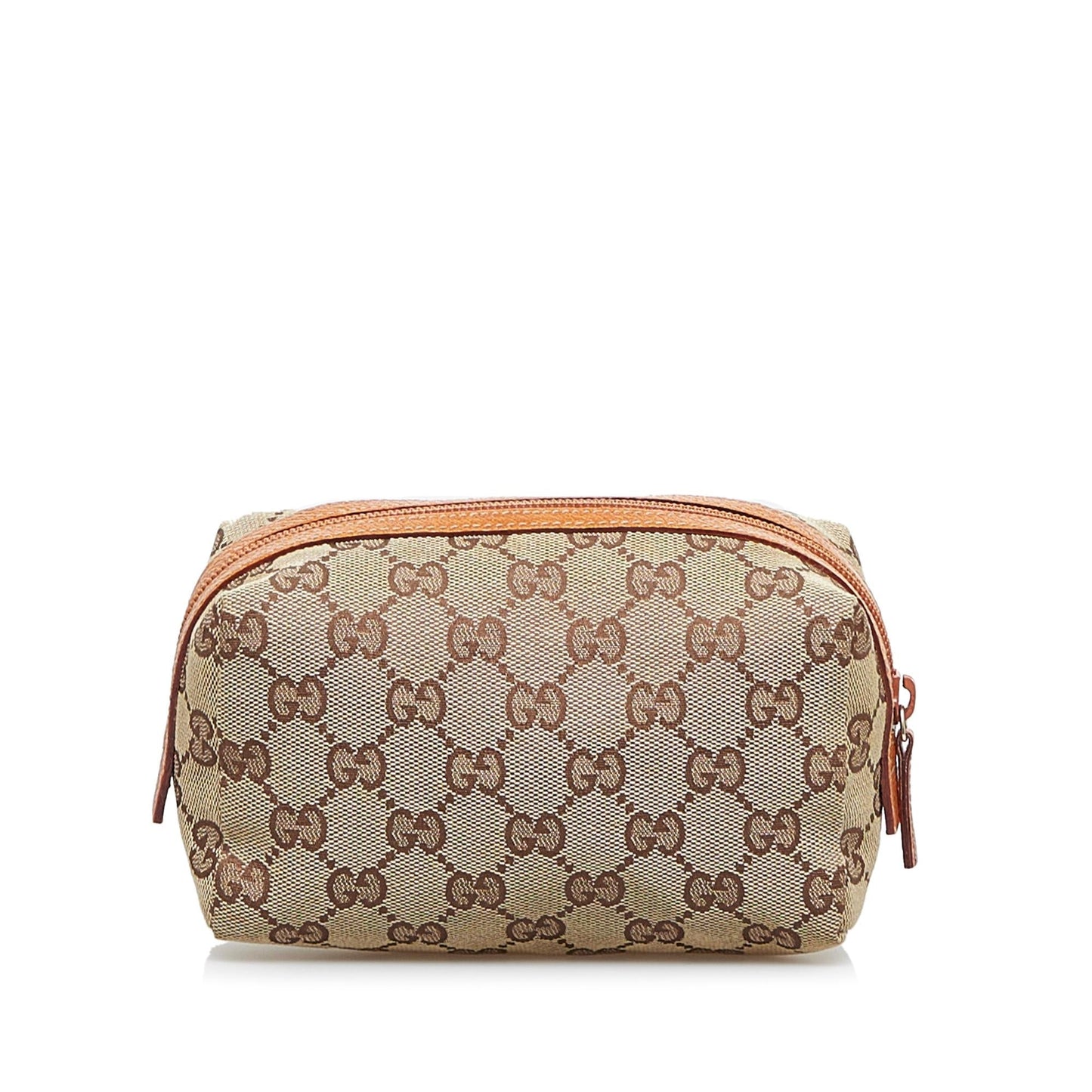 Gucci GG Cosmetic Pouch SHG-CMpNy5 Canvas Brown Handbag