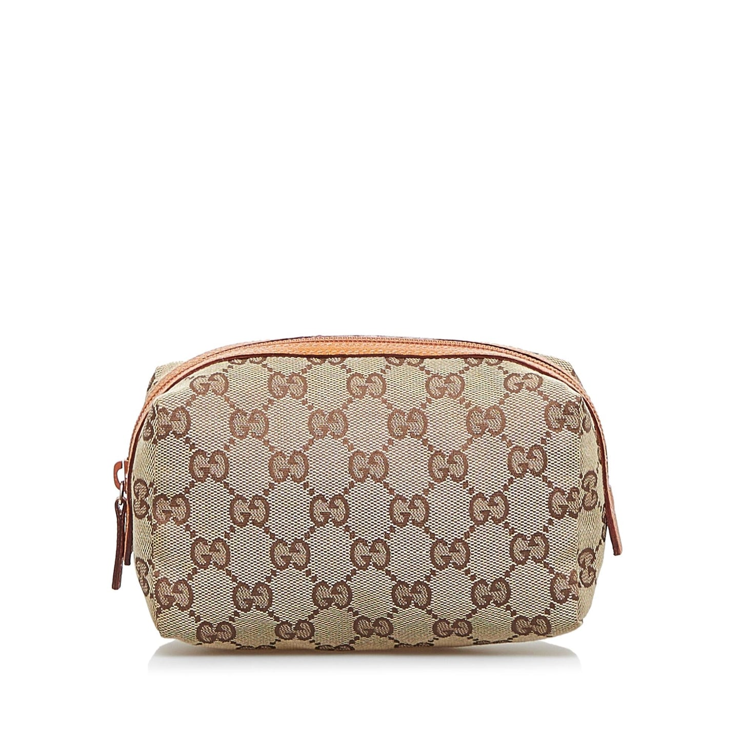 Gucci GG Cosmetic Pouch SHG-CMpNy5 Canvas Brown Handbag