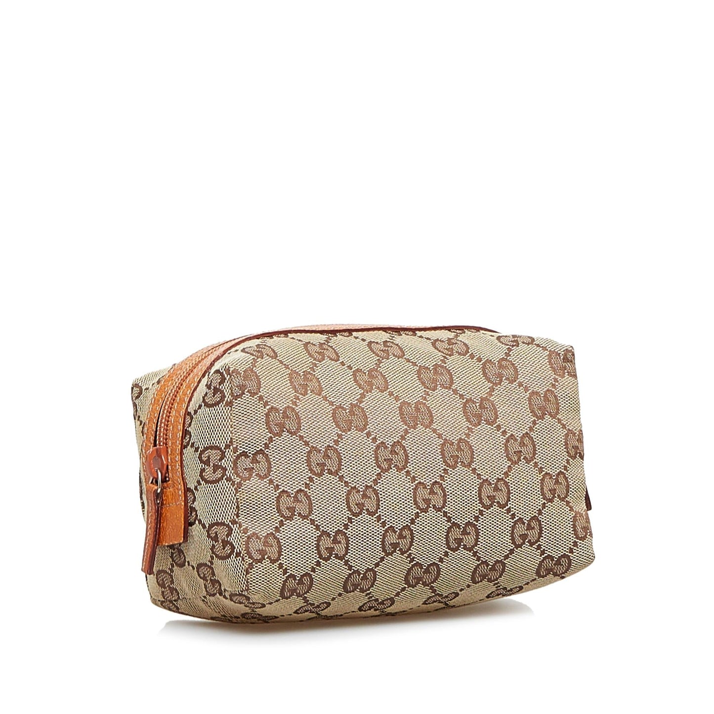 Gucci GG Cosmetic Pouch SHG-CMpNy5 Canvas Brown Handbag