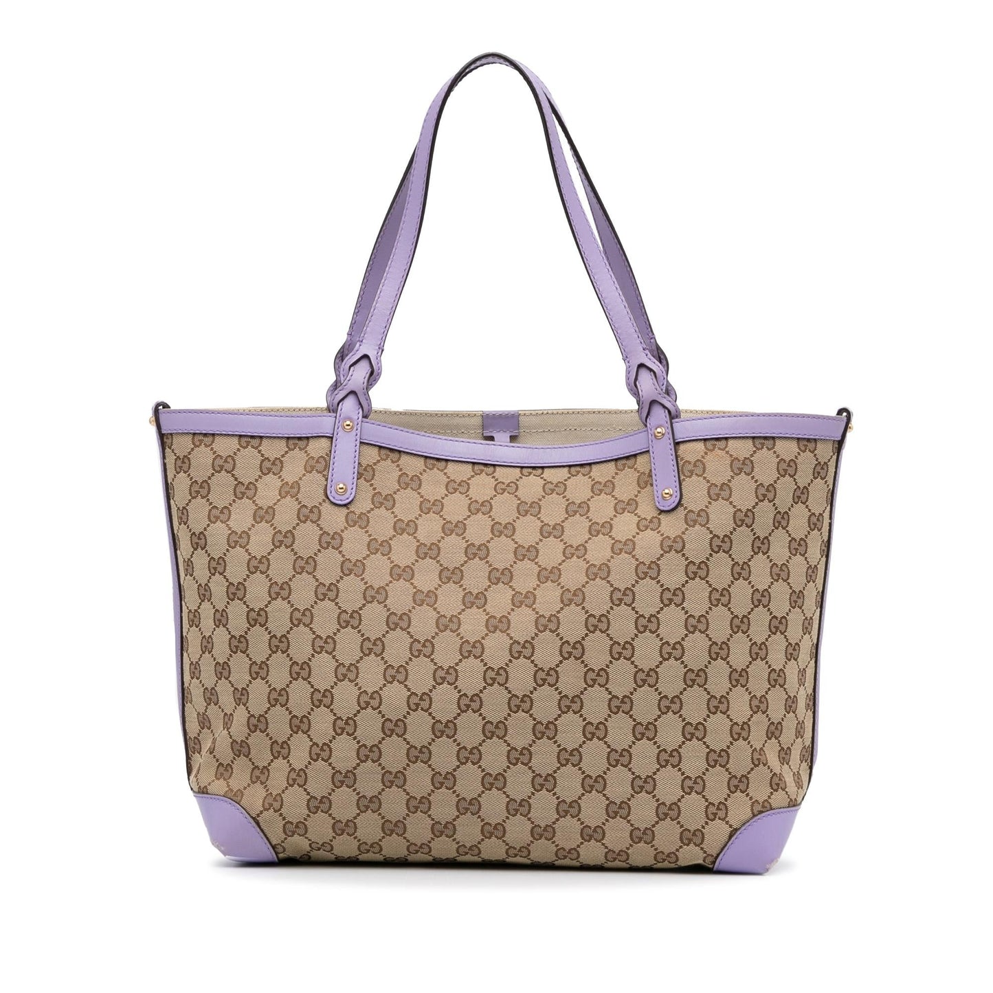 Gucci GG Craft SHG-MJEHbV Canvas Calf Brown Tote Bag