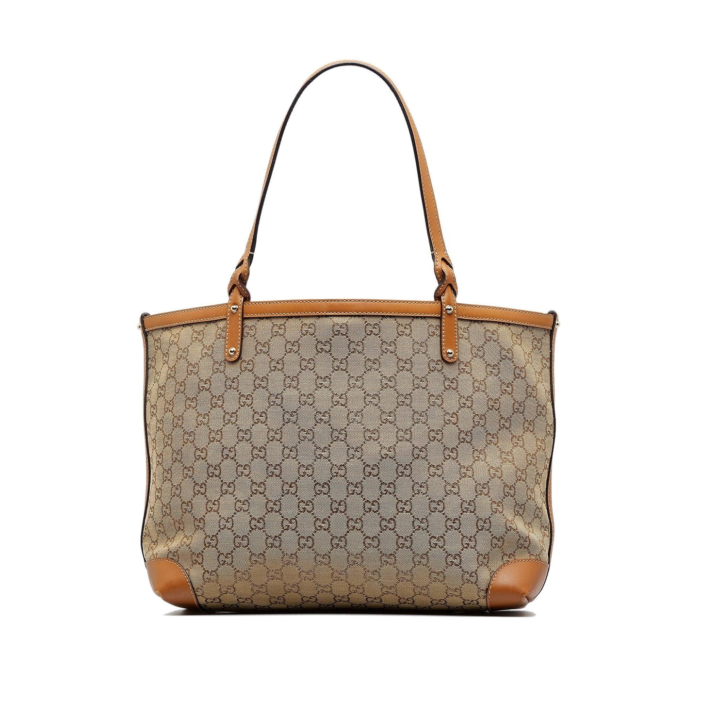 Gucci GG Craft SHG-ugzZ9u Canvas Brown Tote Bag