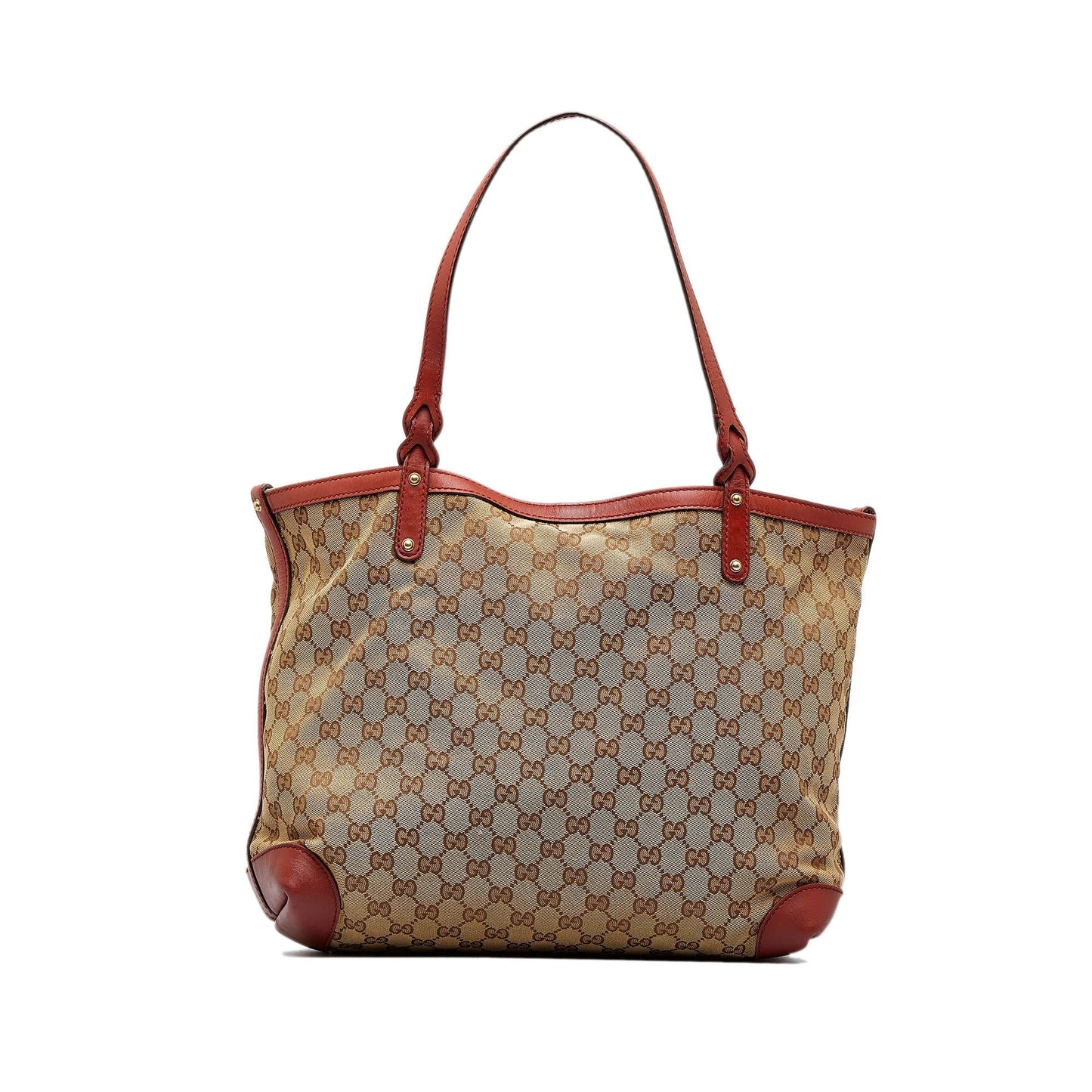 Gucci GG Craft SHG-xuiD6I Canvas Brown Tote Bag