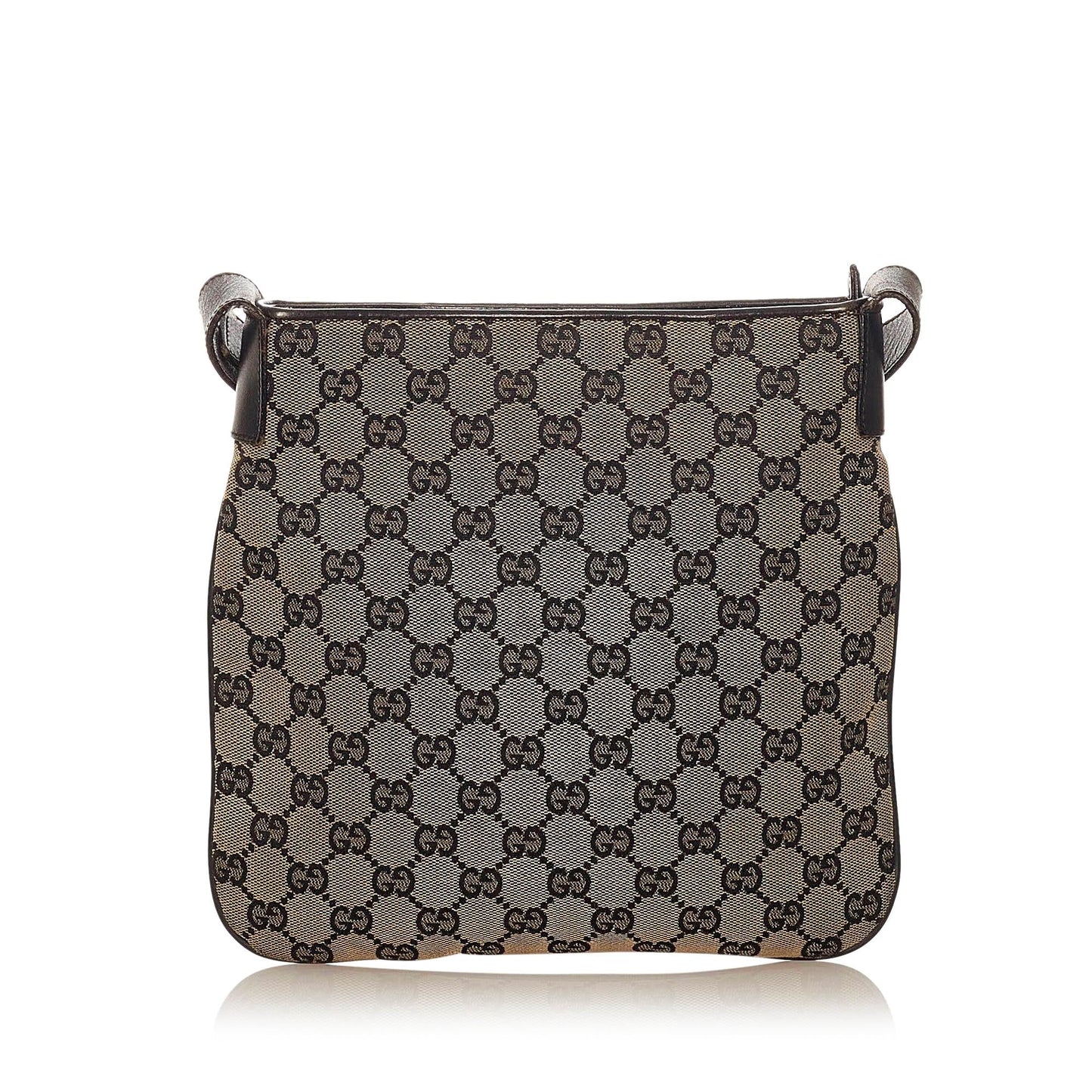 Gucci GG SHG Canvas Black Brown Crossbody Bag