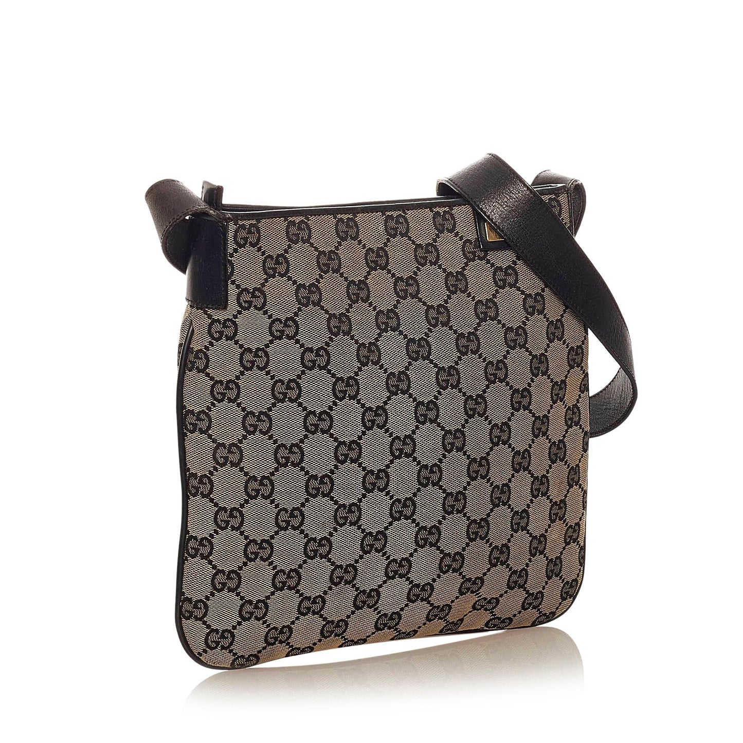 Gucci GG SHG Canvas Black Brown Crossbody Bag