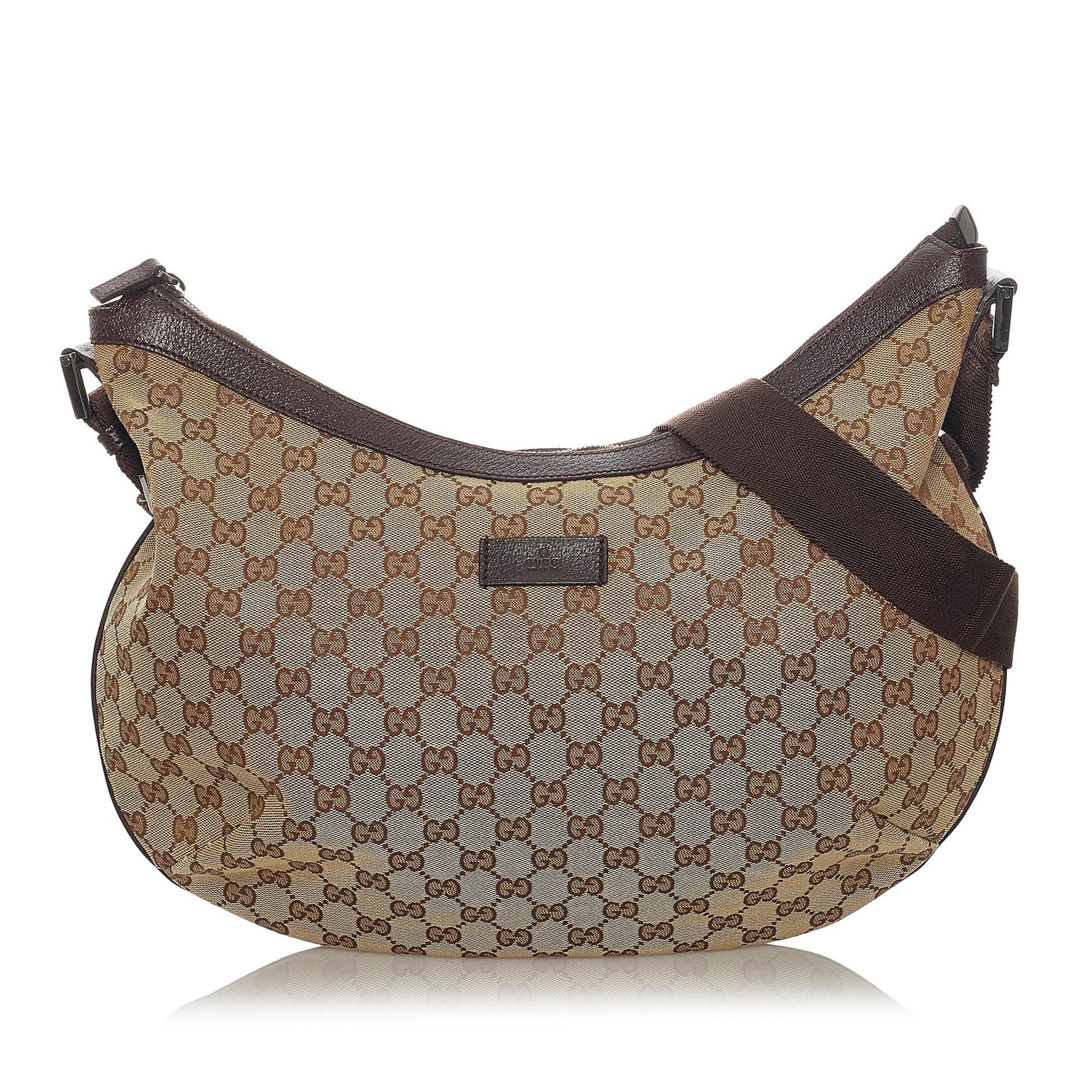 Gucci GG SHG Canvas Brown Crossbody Bag 15