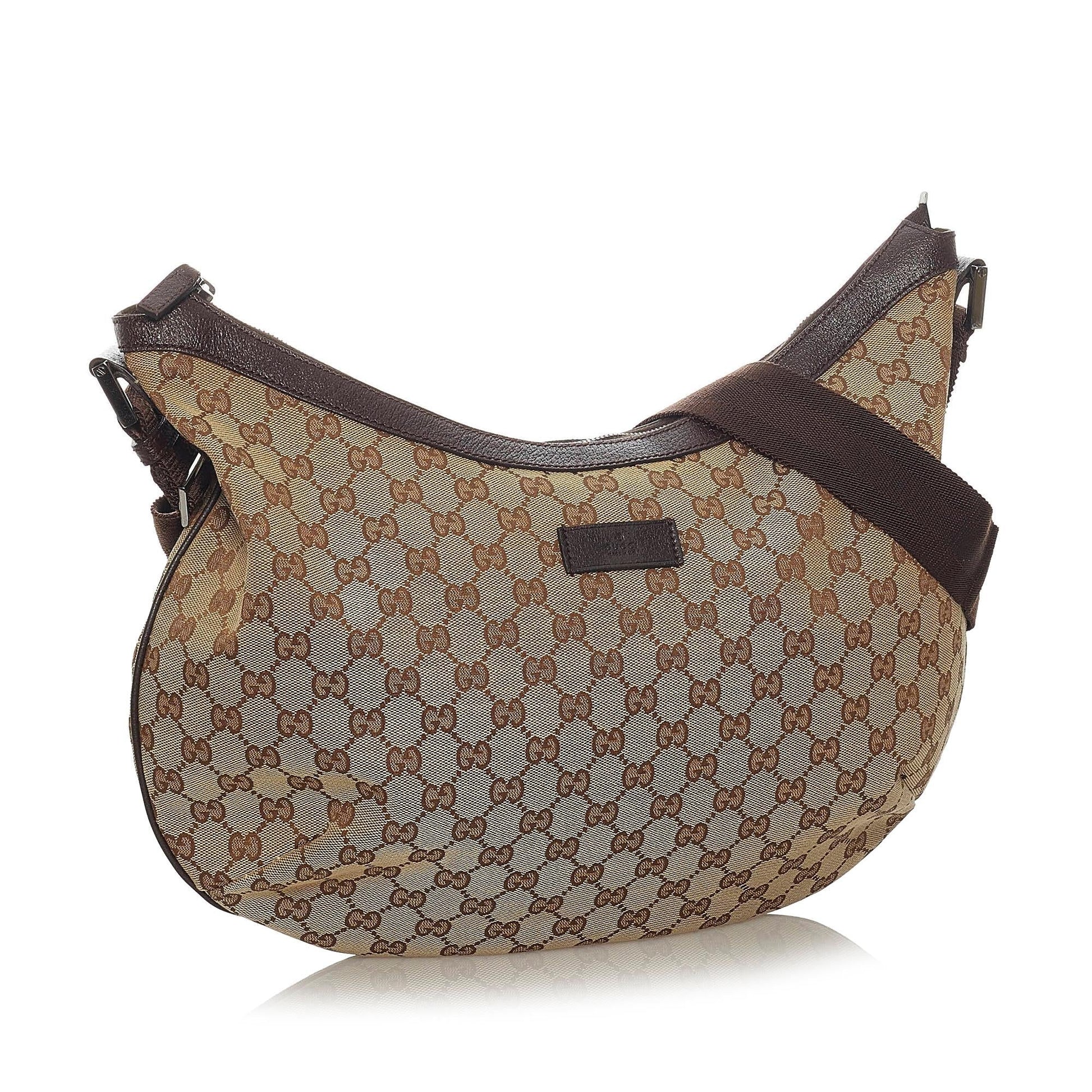 Gucci GG SHG Canvas Brown Crossbody Bag 15