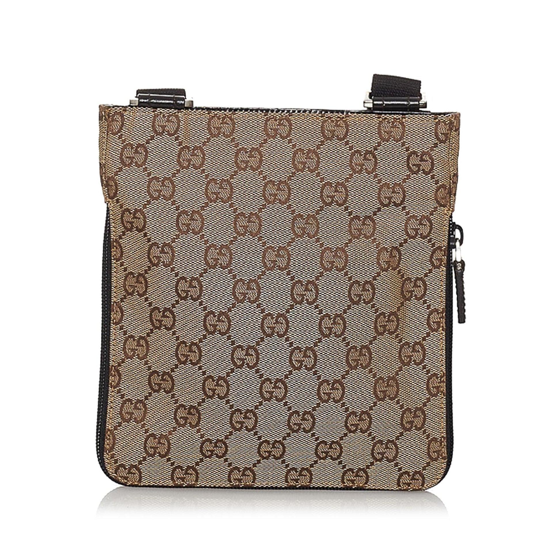 Gucci GG SHG Canvas Brown Crossbody Bag 17