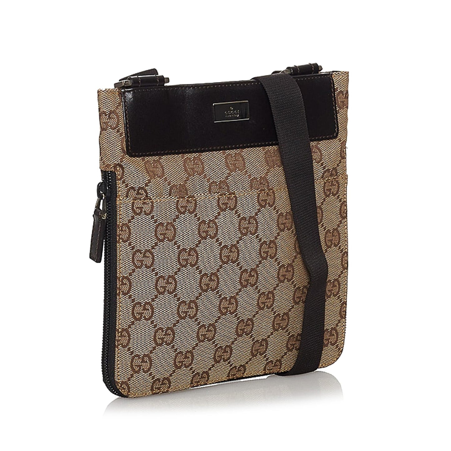 Gucci GG SHG Canvas Brown Crossbody Bag 17