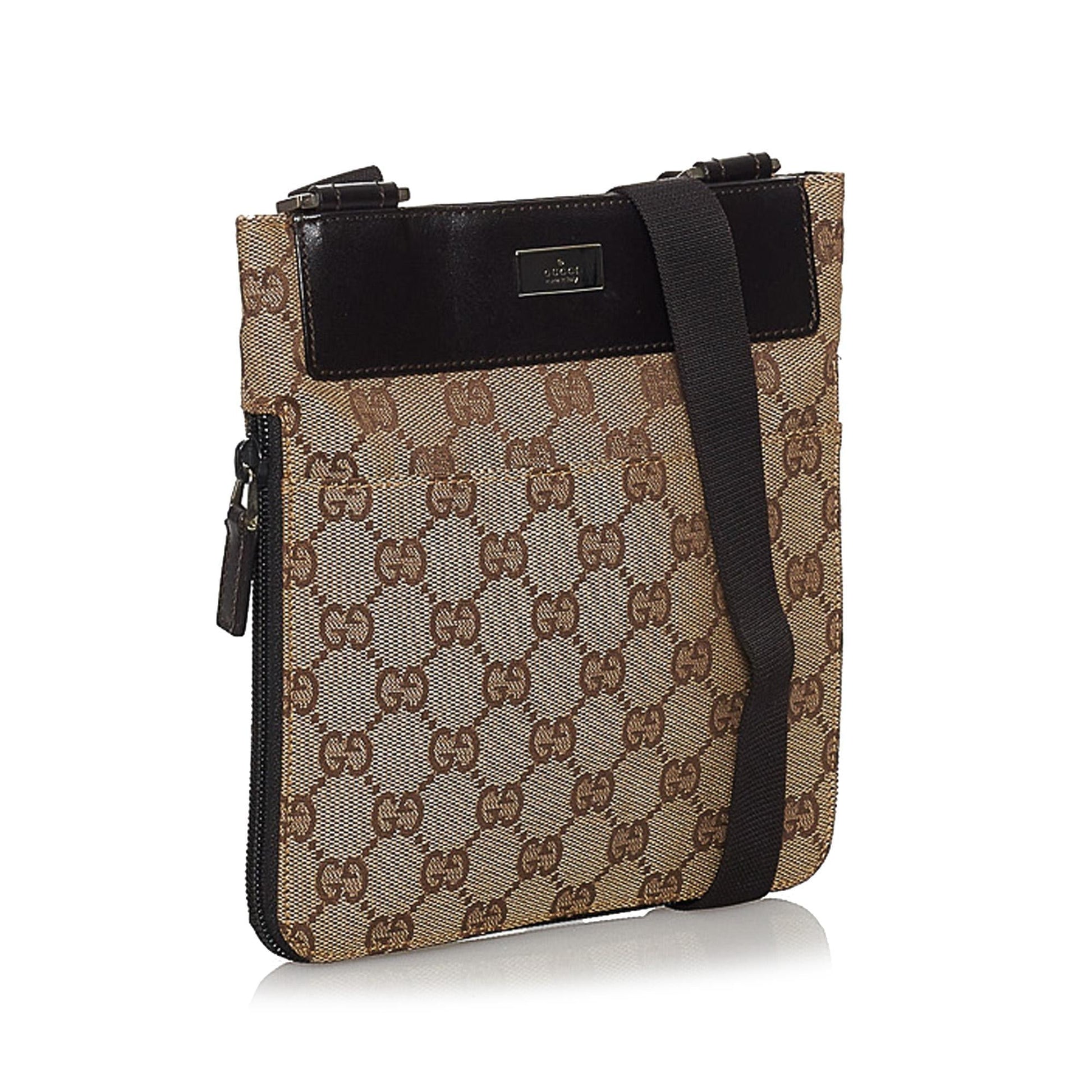 Gucci GG SHG Canvas Brown Crossbody Bag 17
