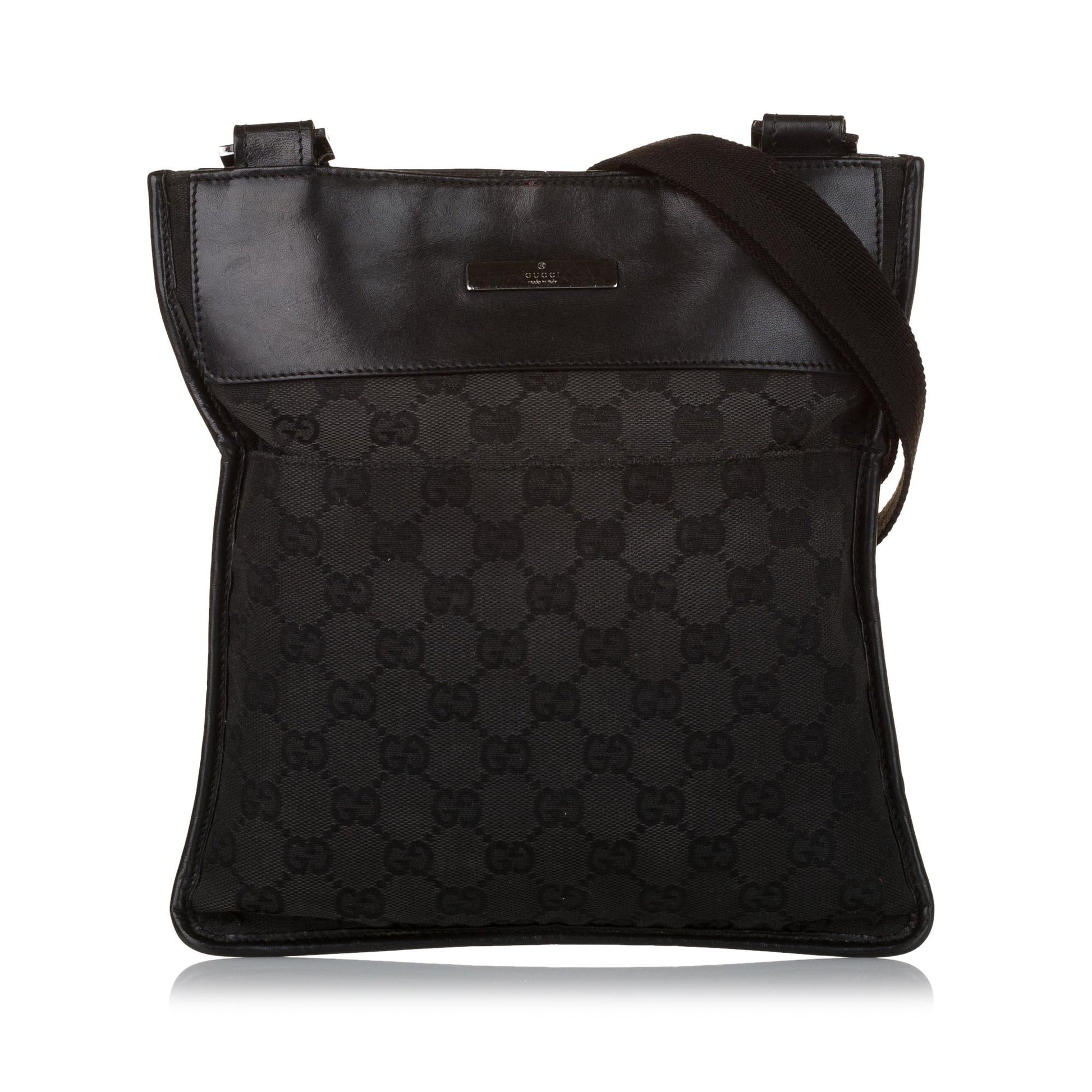 Gucci GG SHG Canvas Black Crossbody Bag 16