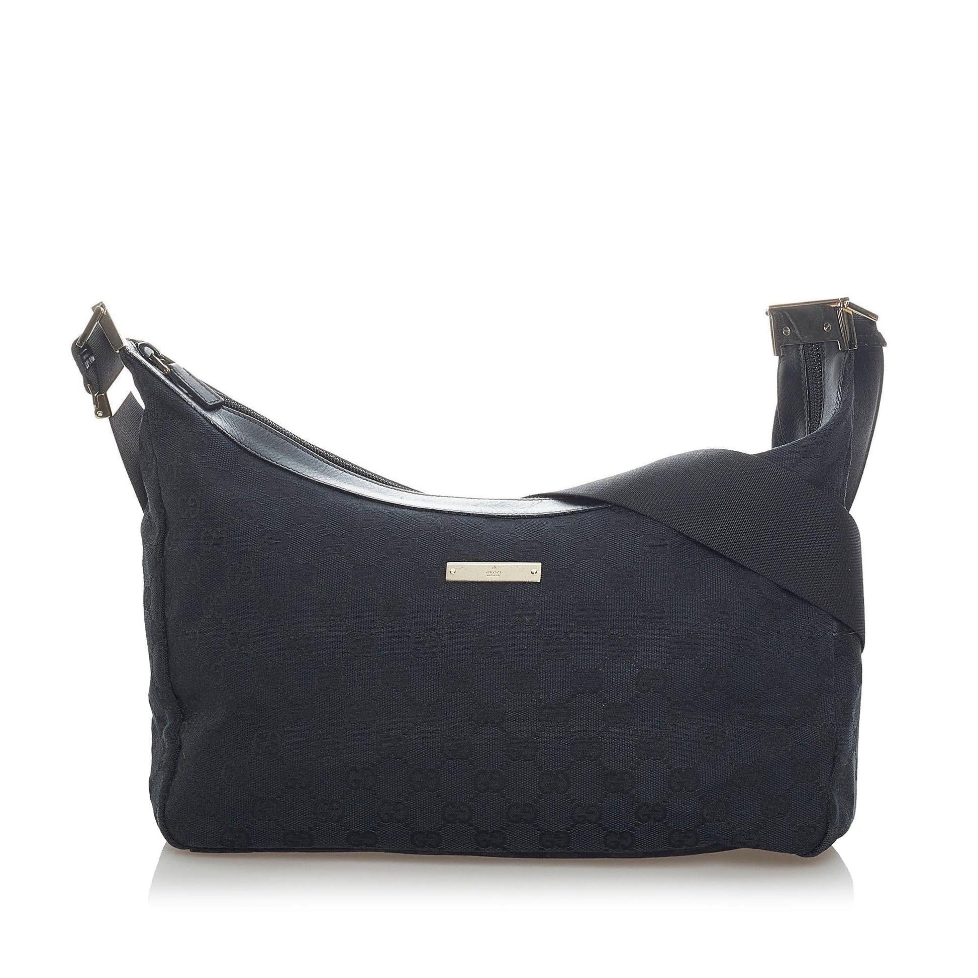 Gucci GG SHG Canvas Black Crossbody Bag 17