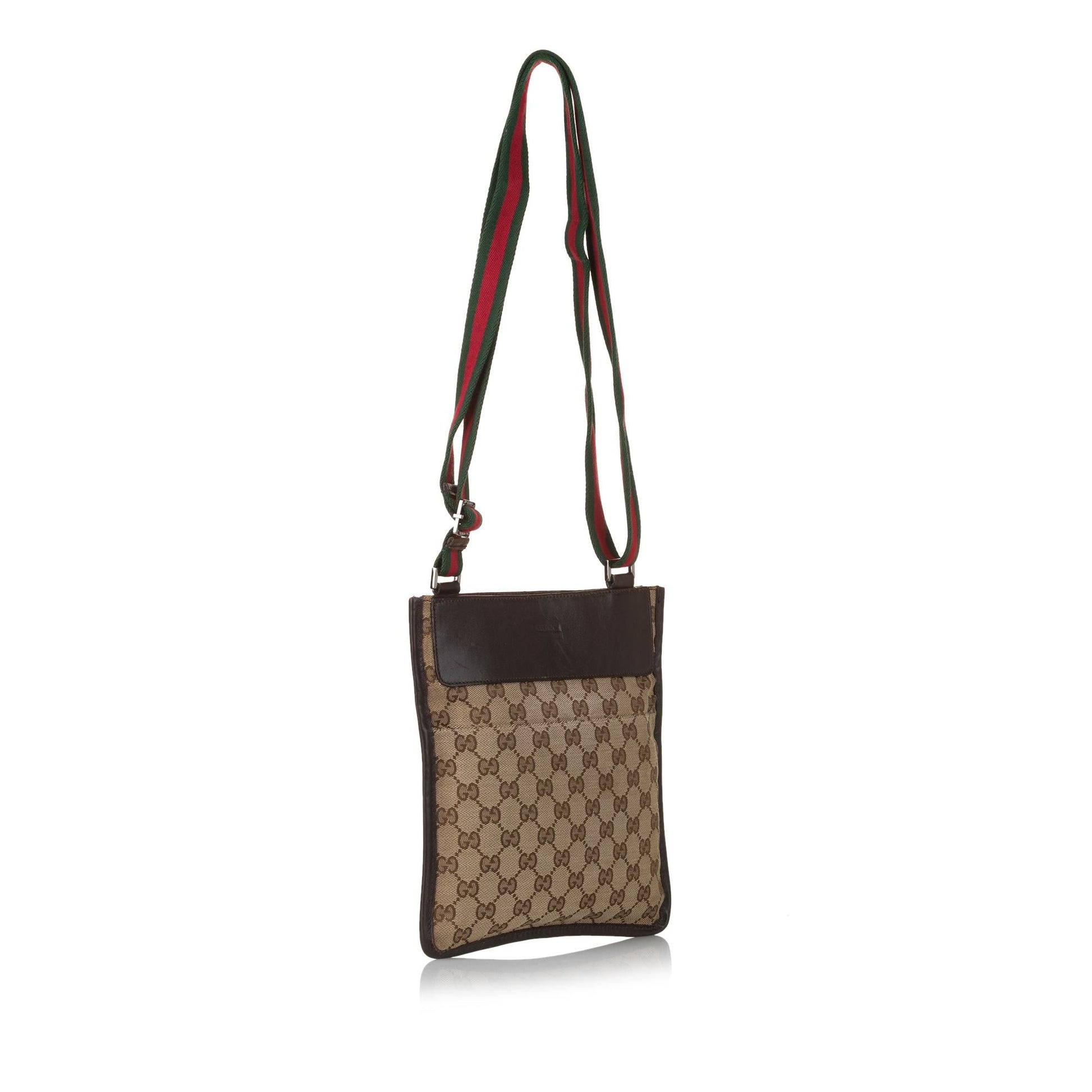 Gucci GG SHG Canvas Brown Crossbody Bag 21