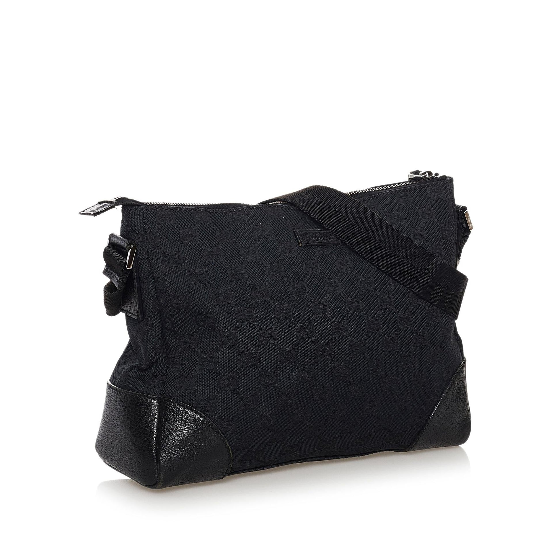Gucci GG SHG Canvas Black Crossbody Bag 18