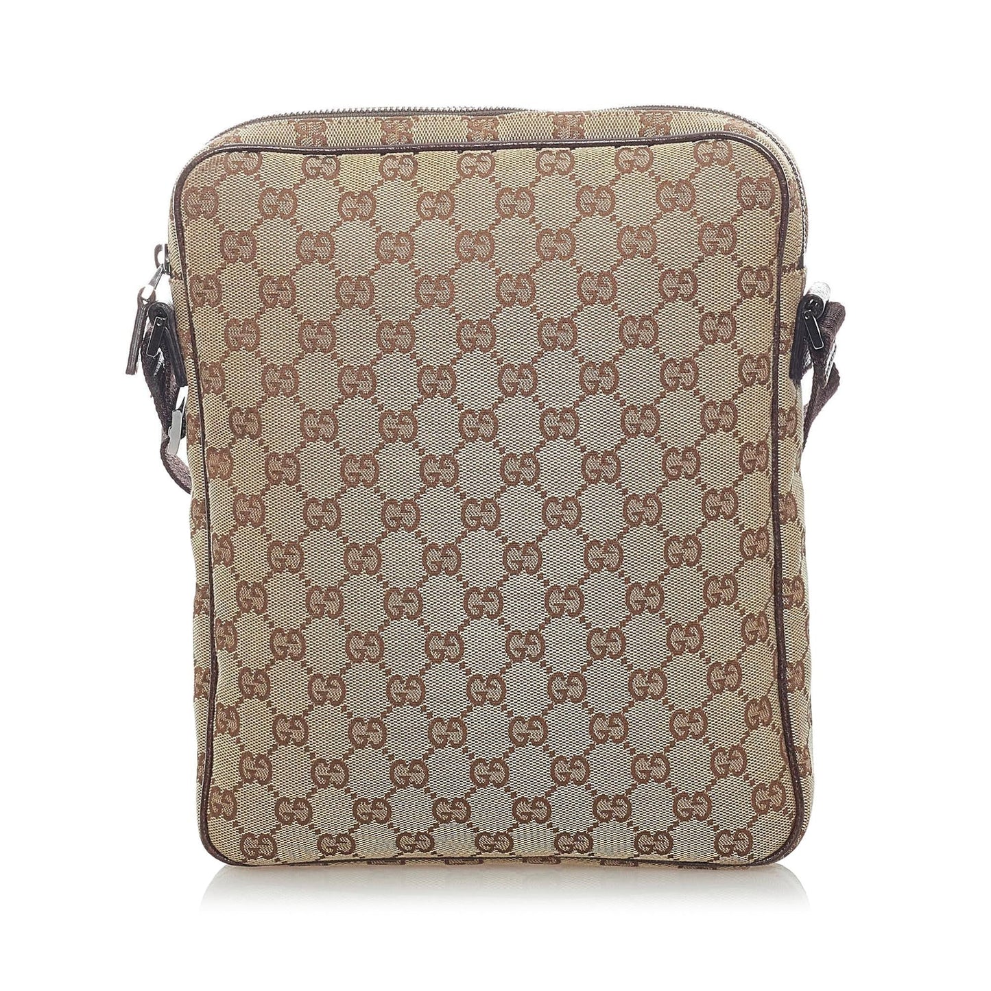 Gucci GG SHG Canvas Brown Crossbody Bag 23