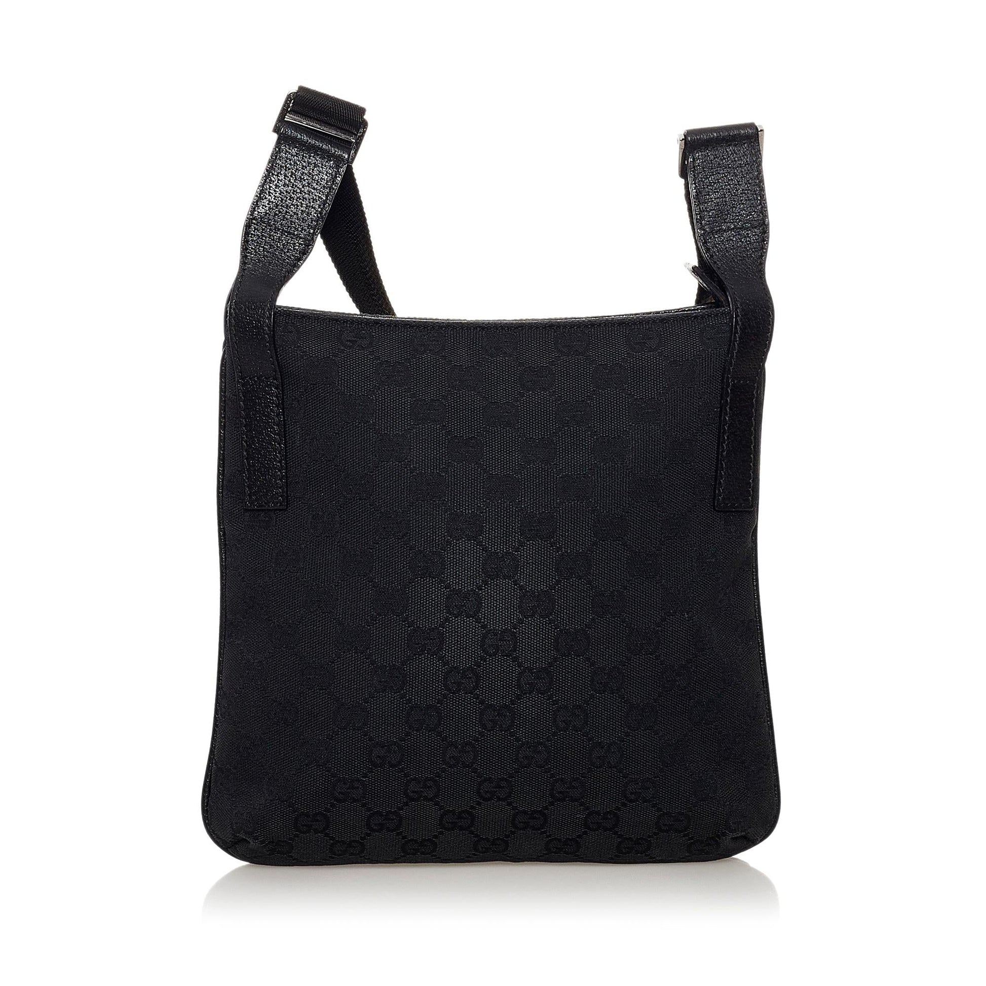 Gucci GG SHG Canvas Black Crossbody Bag 19