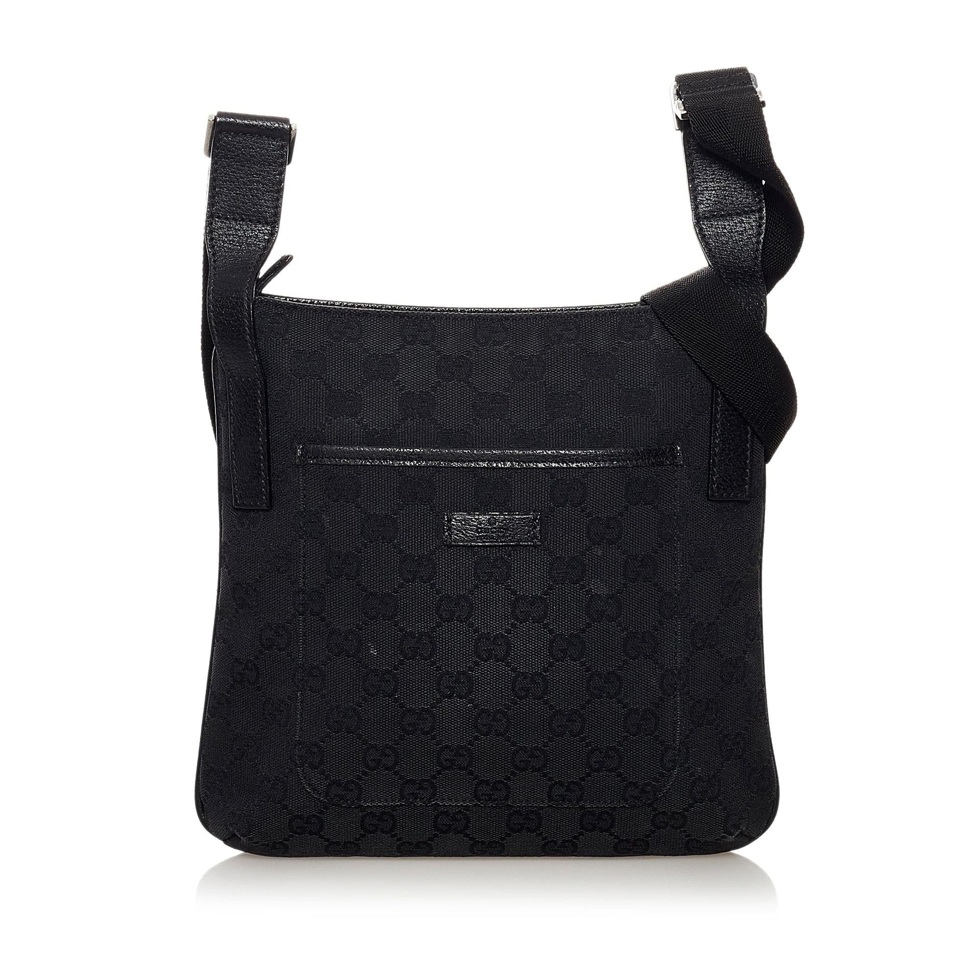 Gucci GG SHG Canvas Black Crossbody Bag 19