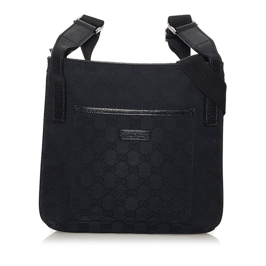 Gucci GG SHG Canvas Black Crossbody Bag 20