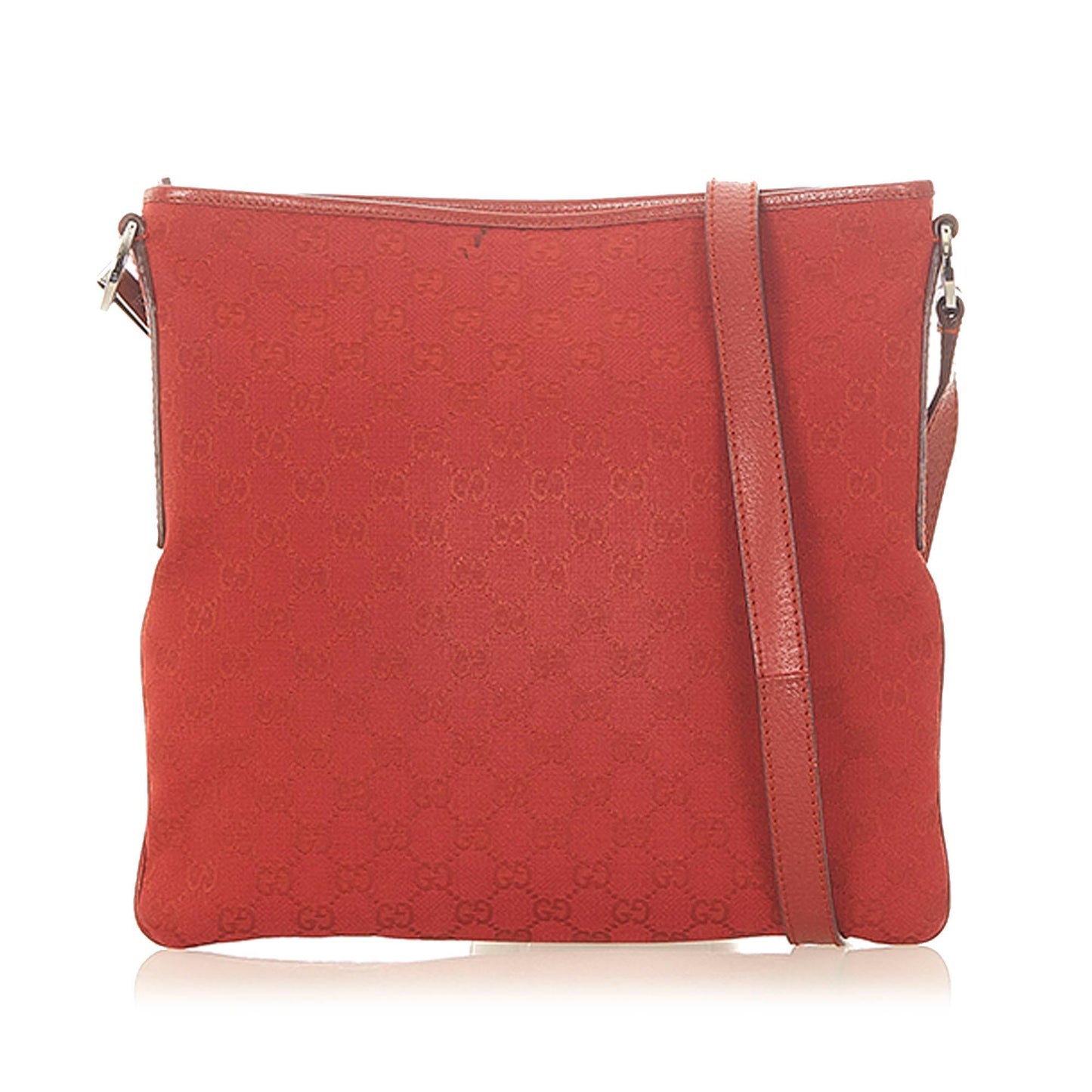 Gucci GG SHG Canvas Red Crossbody Bag Bag Shg