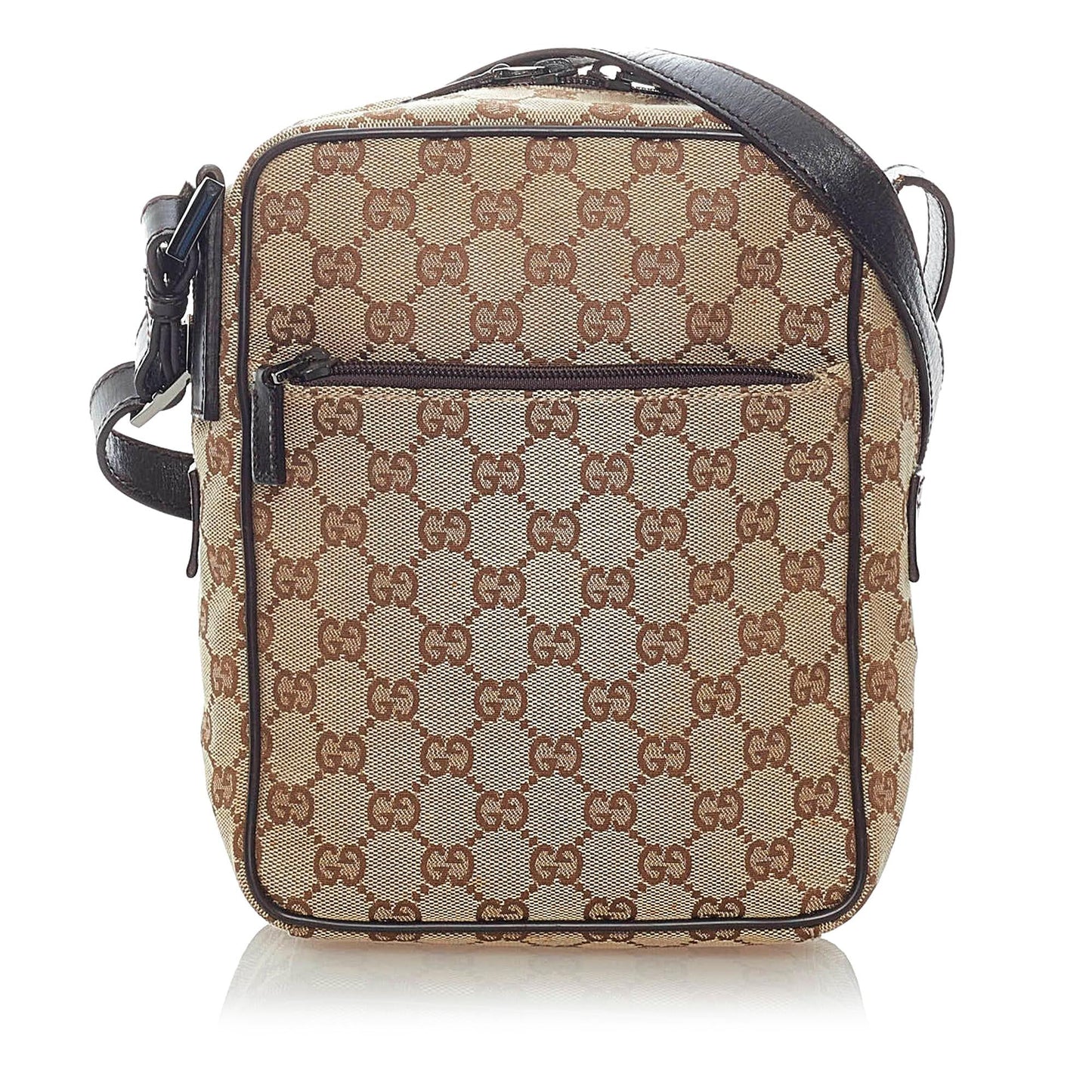 Gucci GG SHG Canvas Brown Crossbody Bag