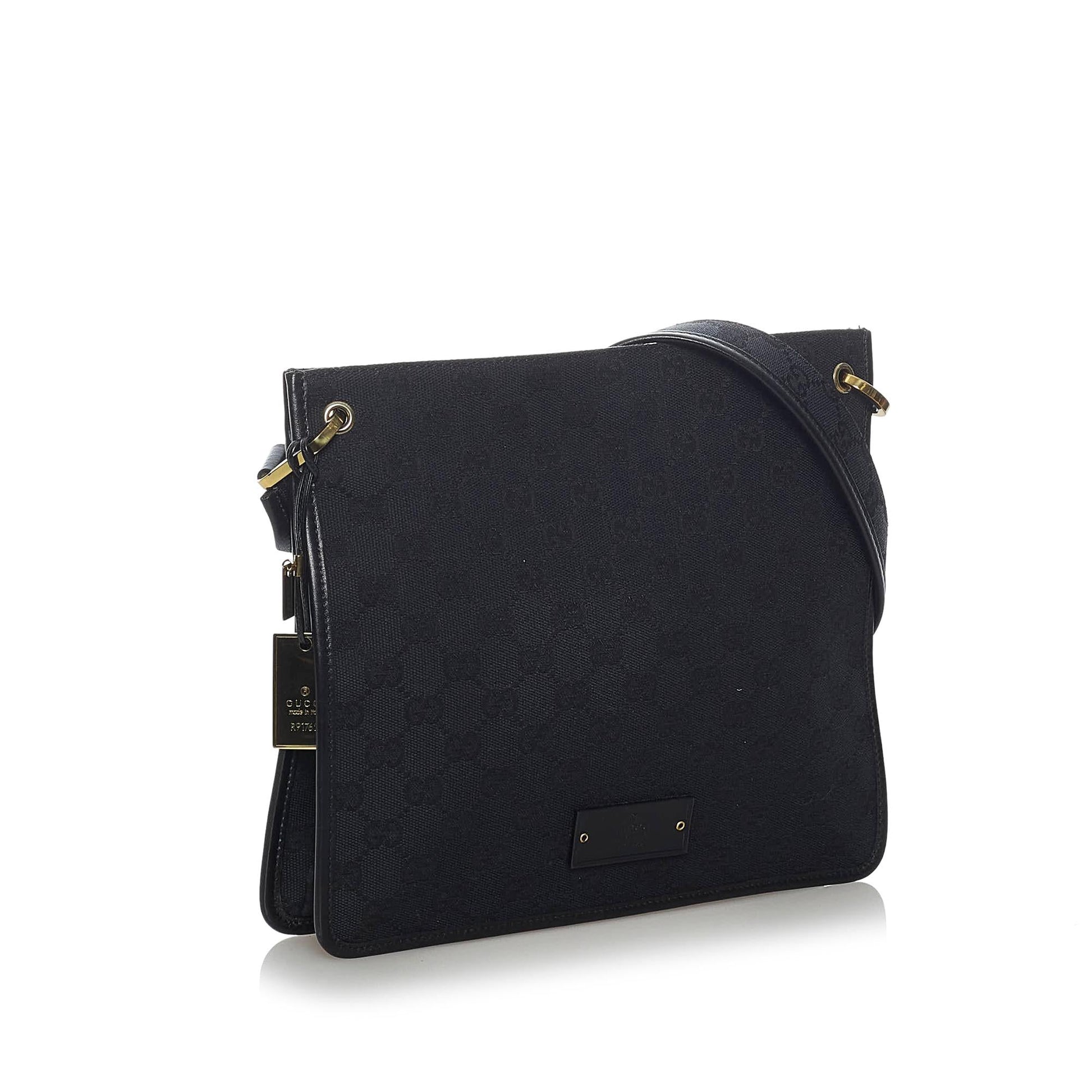 Gucci GG SHG Canvas Black Crossbody Bag