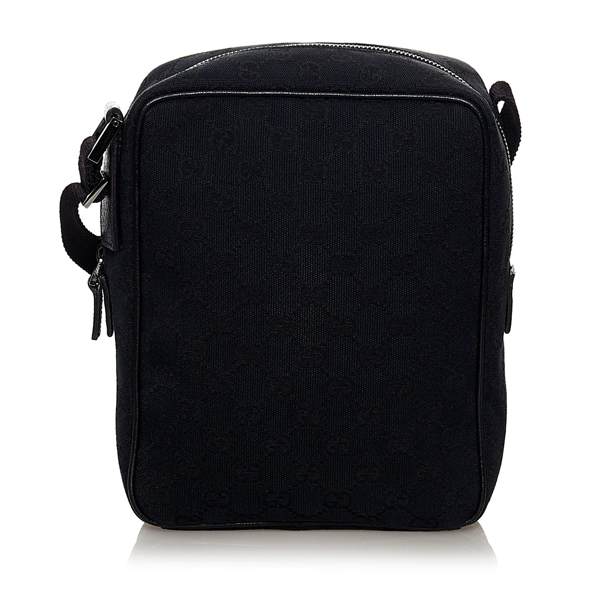 Gucci GG SHG Canvas Black Crossbody Bag Bag Shg