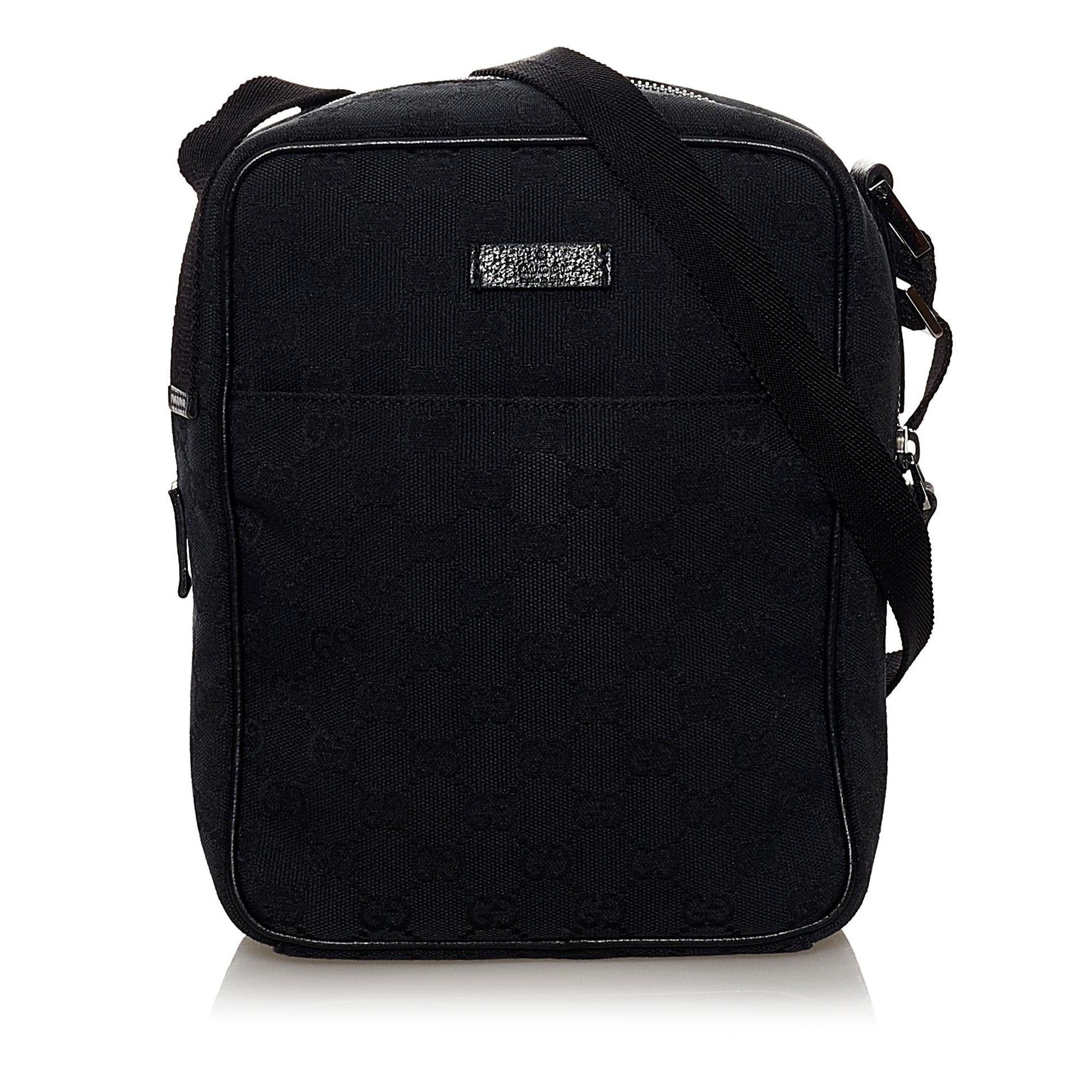 Gucci GG SHG Canvas Black Crossbody Bag Bag Shg