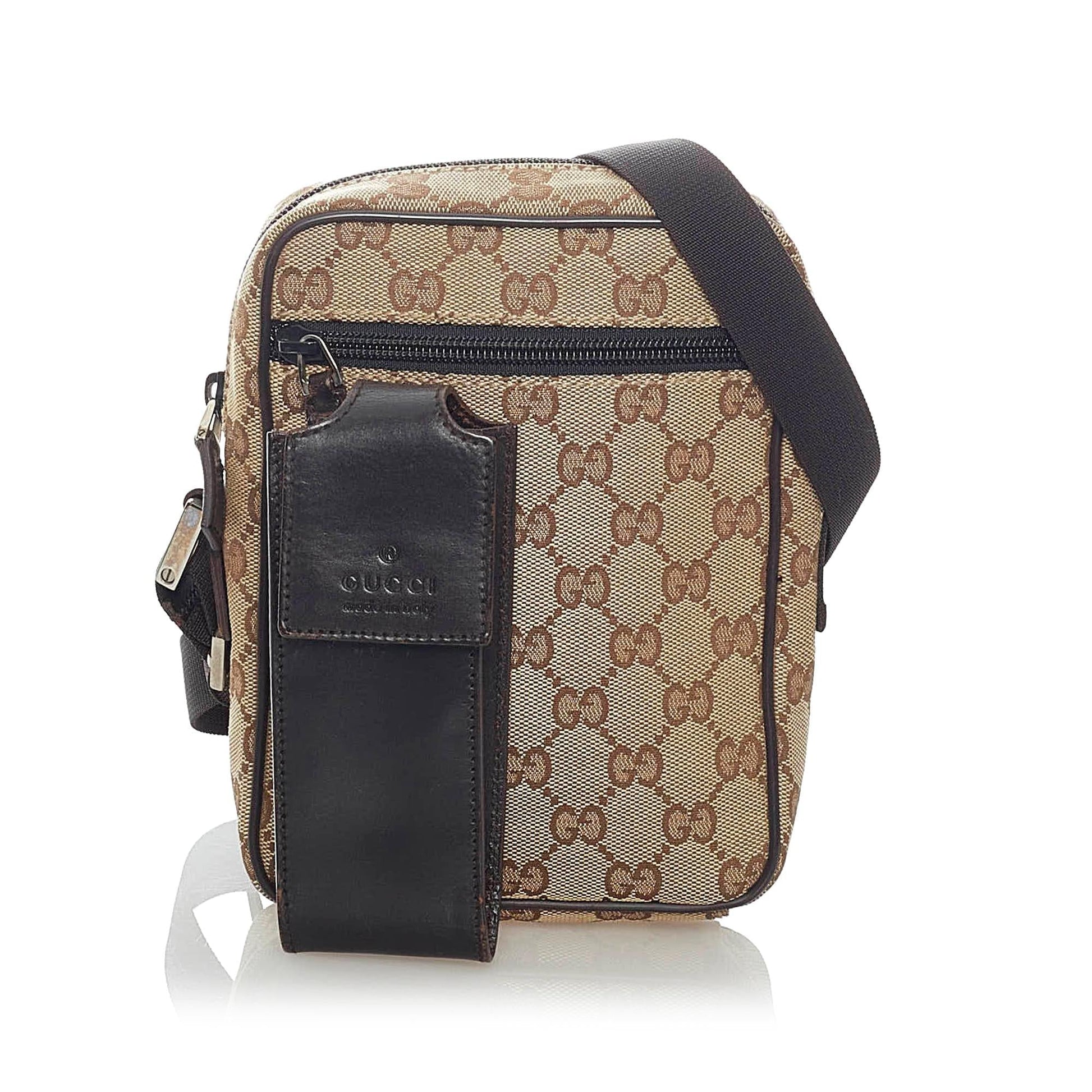 Gucci GG SHG Canvas Brown Crossbody Bag 3