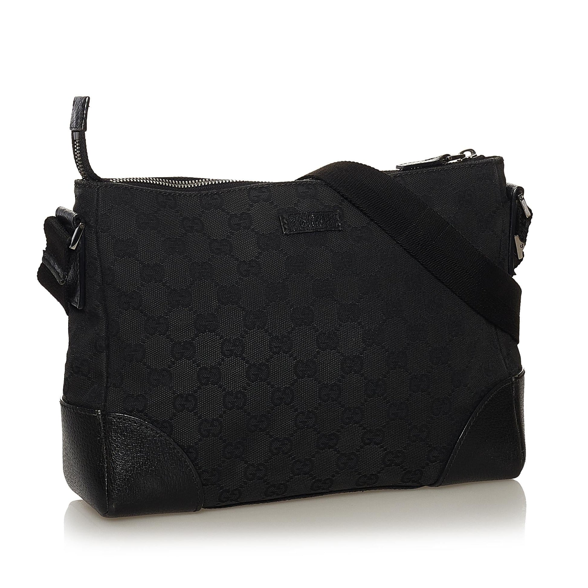 Gucci GG SHG Canvas Black Crossbody Bag 4
