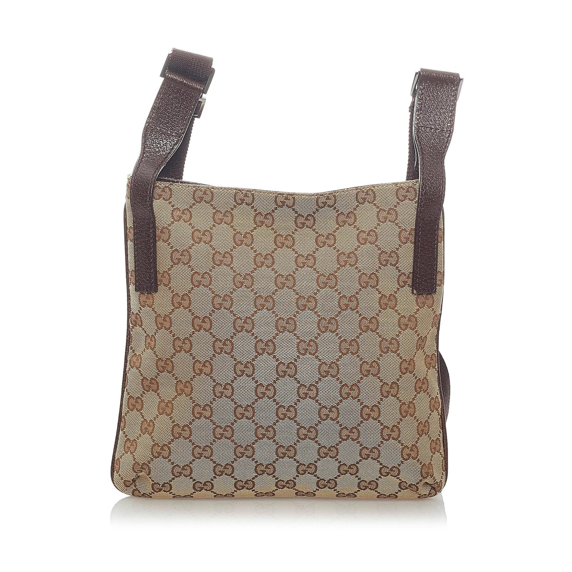 Gucci GG SHG Canvas Brown Crossbody Bag 7