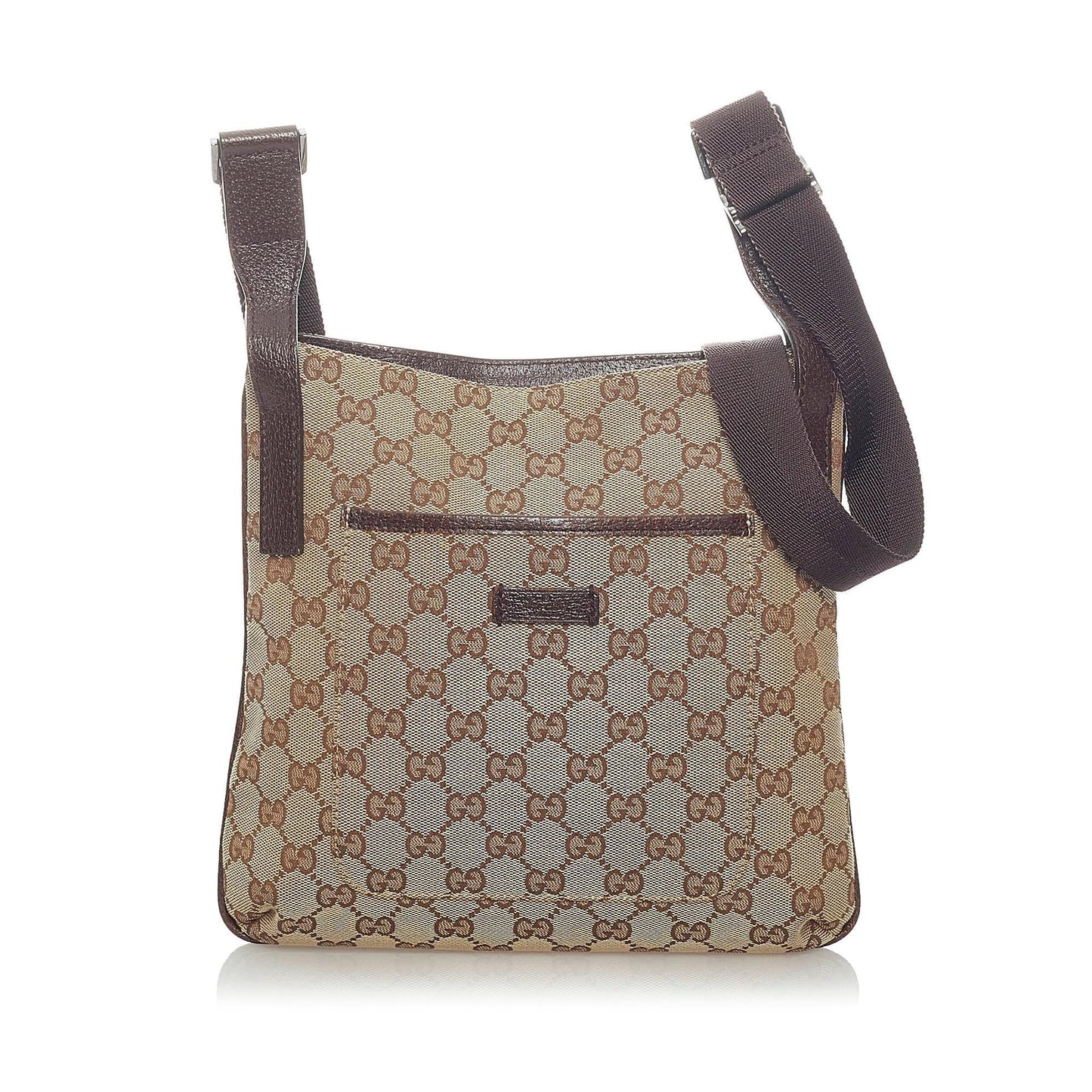 Gucci GG SHG Canvas Brown Crossbody Bag 7