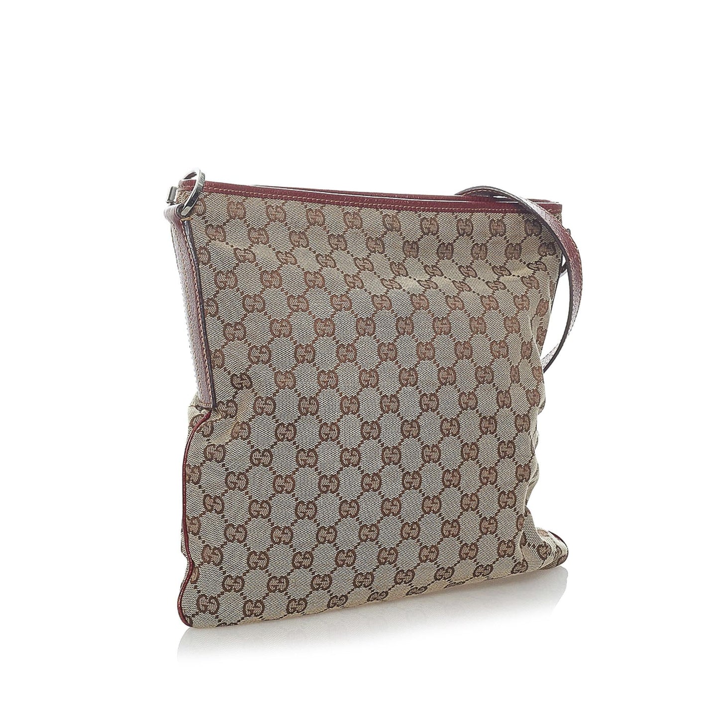 Gucci GG SHG Canvas Brown Red Crossbody Bag