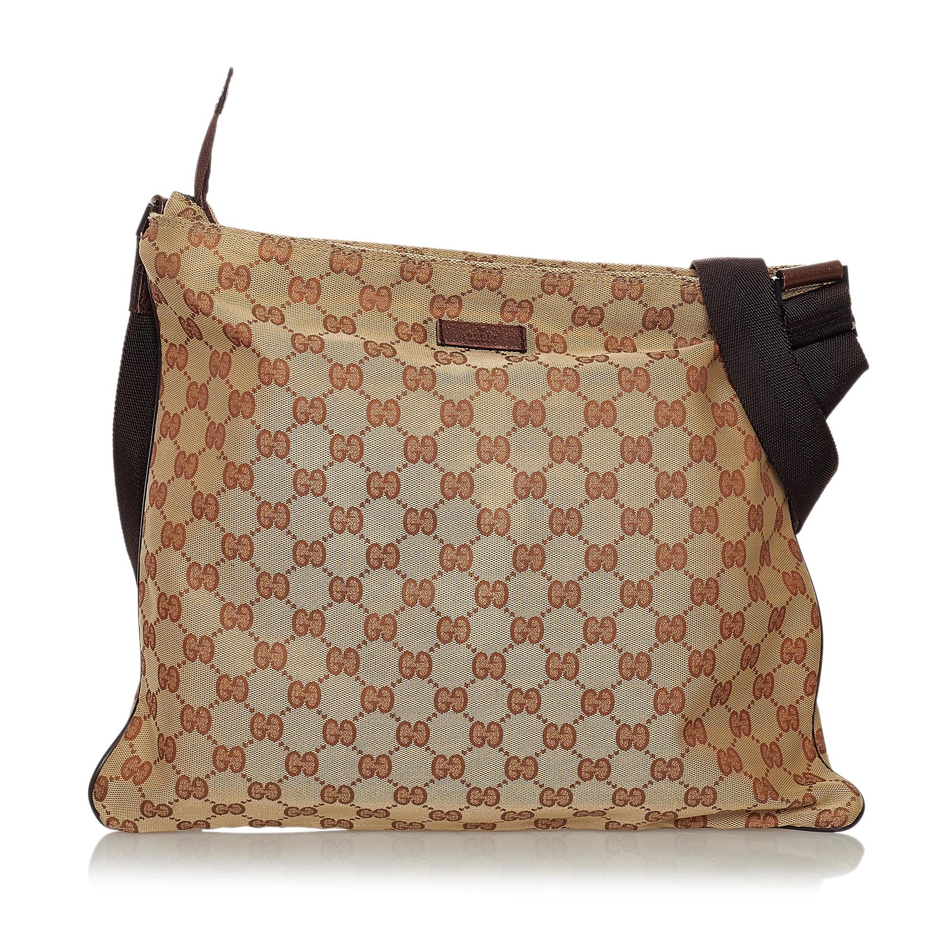Gucci GG SHG Canvas Brown Crossbody Bag 8