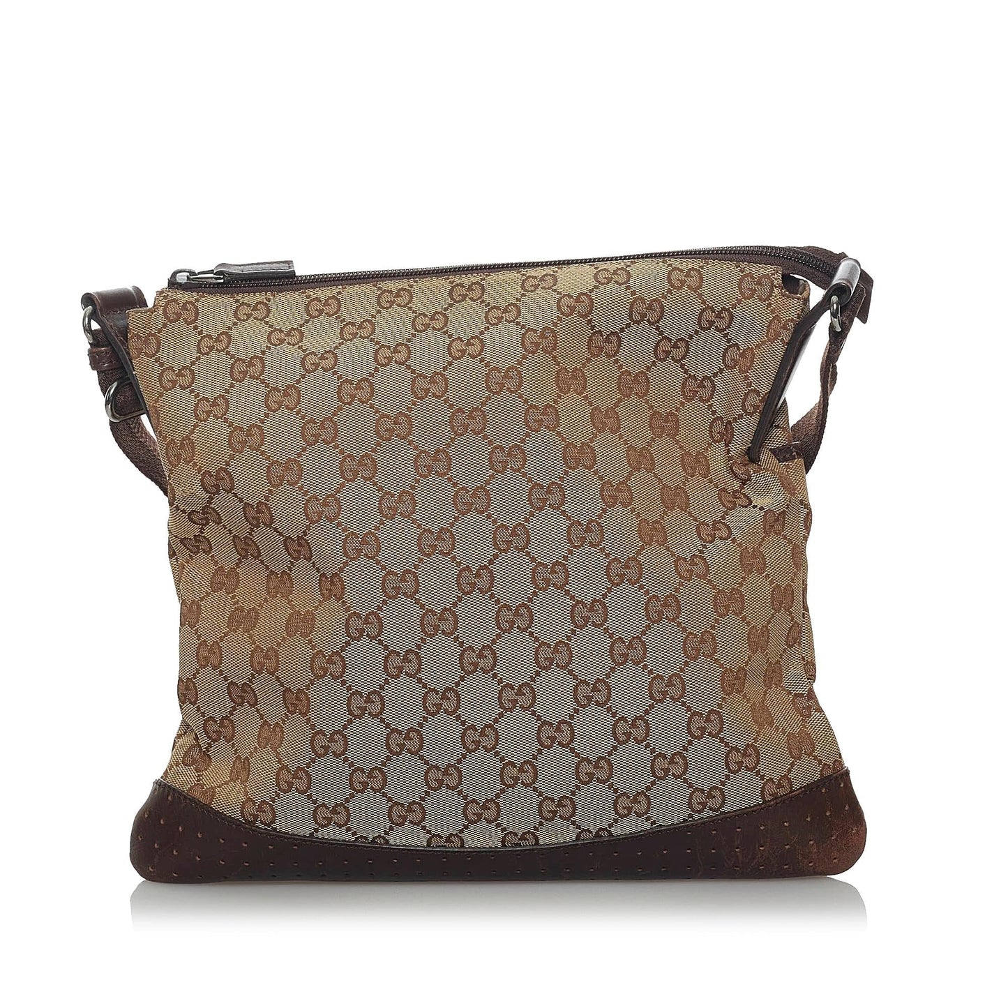 Gucci GG SHG Canvas Calf Brown Crossbody Bag 7