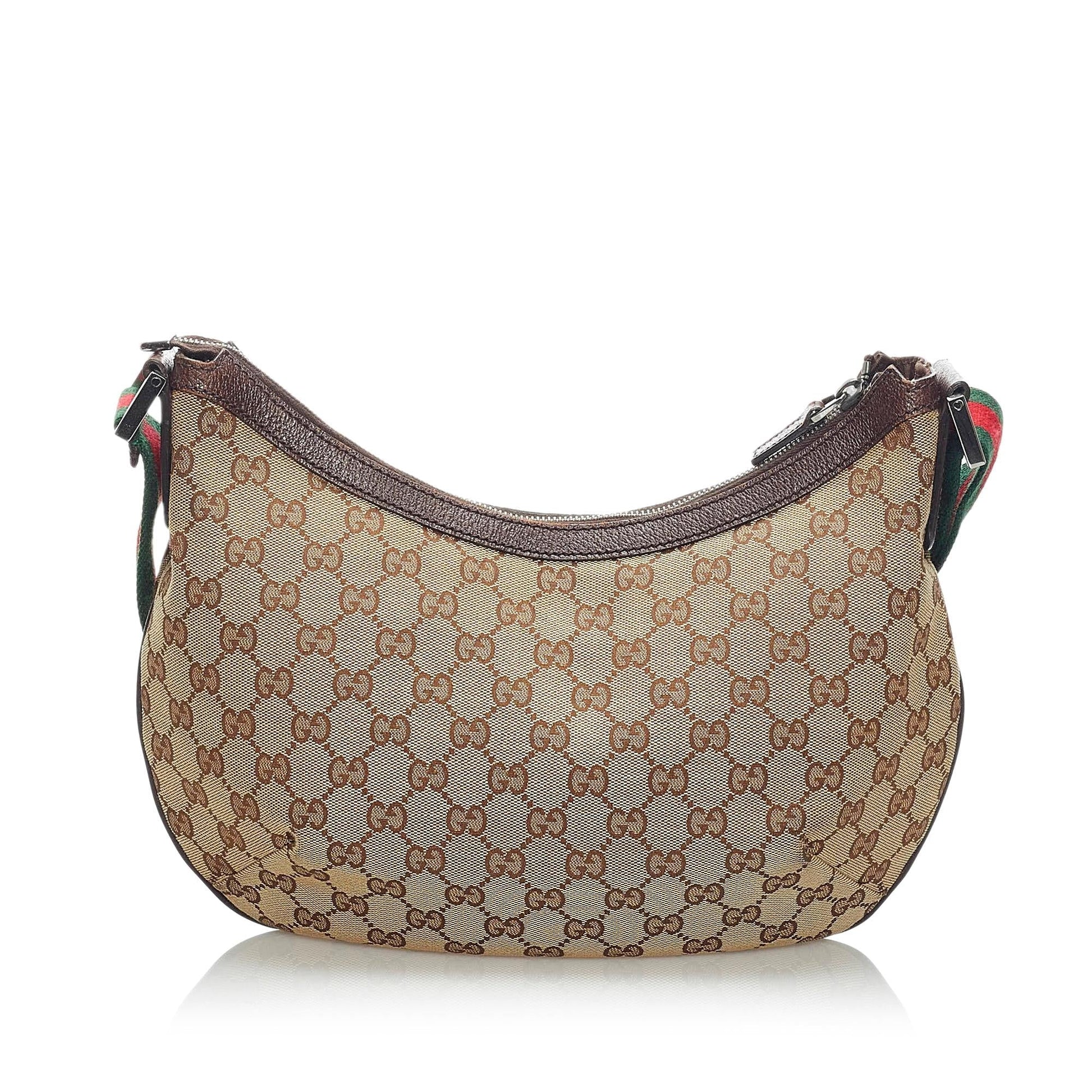 Gucci GG SHG Canvas Brown Crossbody Bag 9