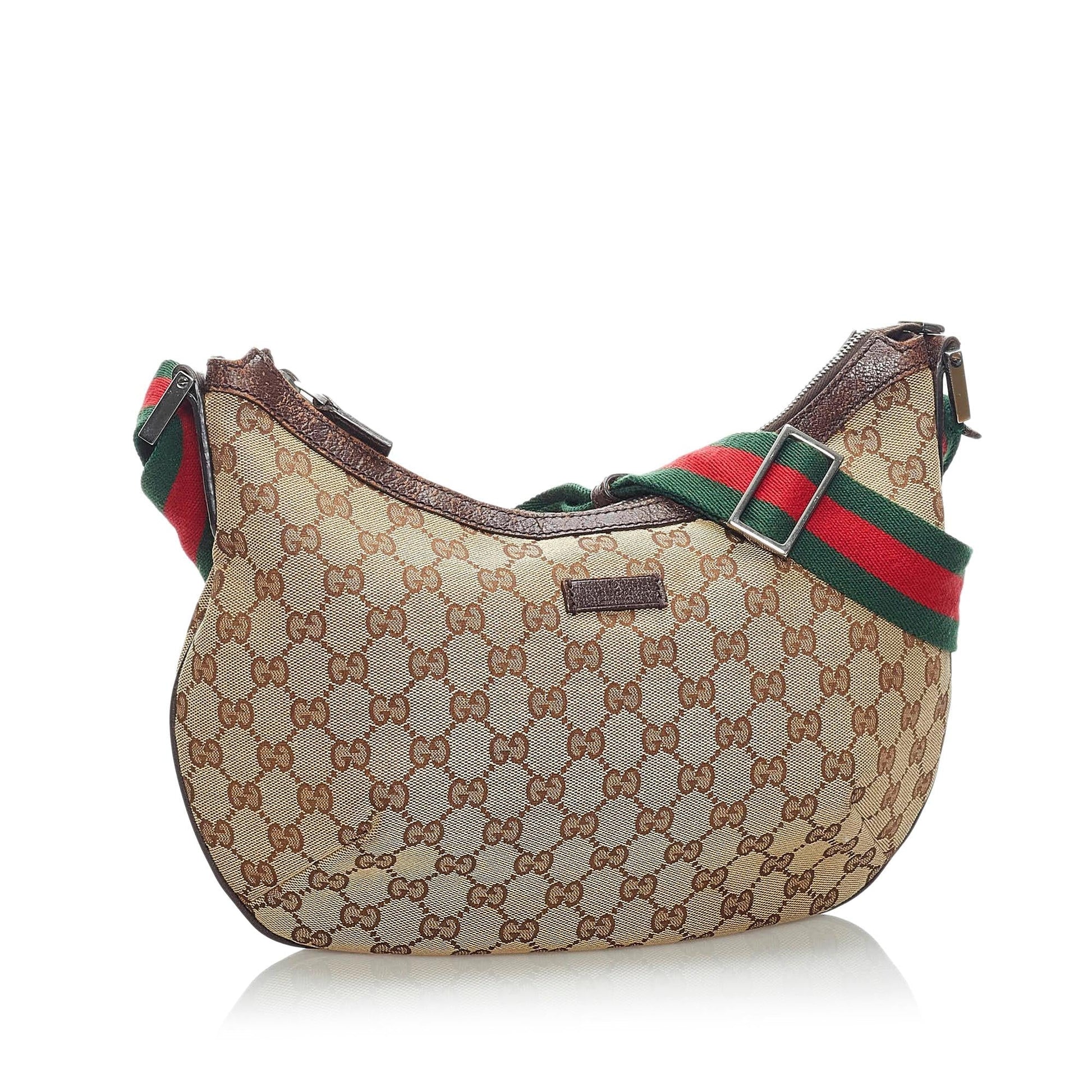 Gucci GG SHG Canvas Brown Crossbody Bag 9