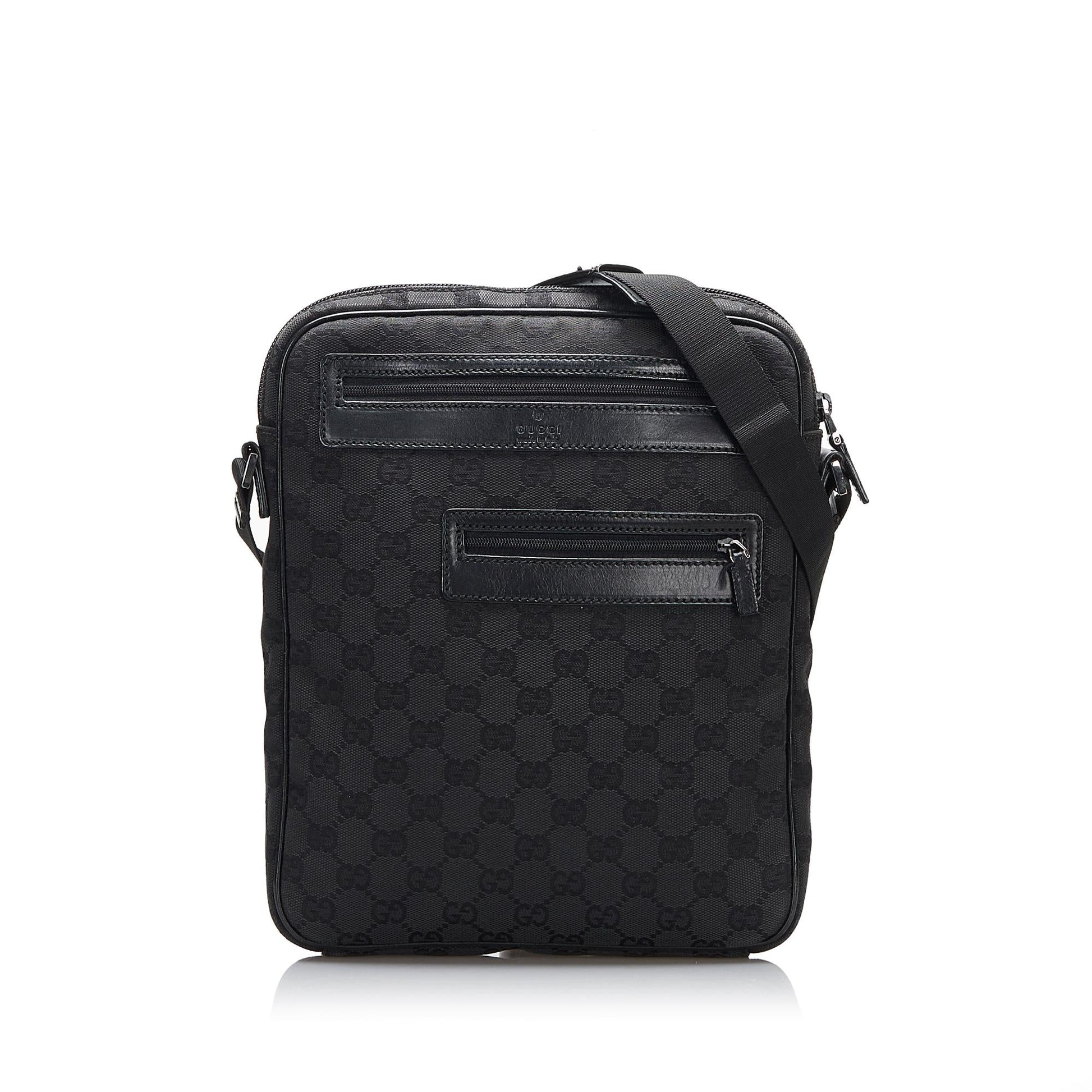 Gucci GG SHG-z4ByfH Canvas Black Crossbody Bag