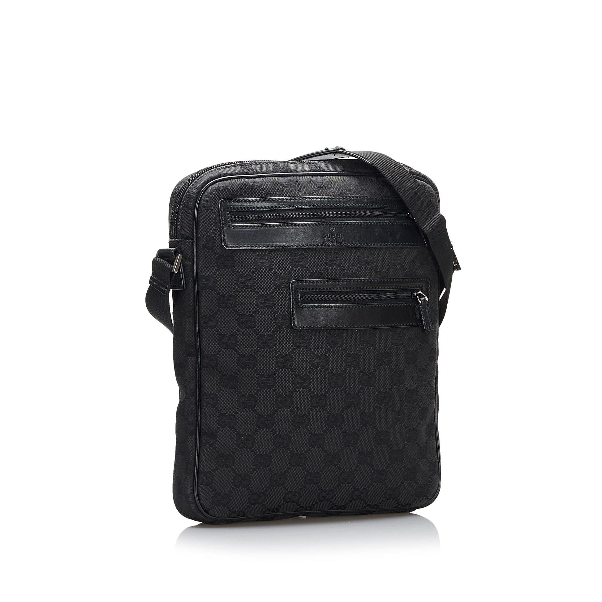 Gucci GG SHG-z4ByfH Canvas Black Crossbody Bag