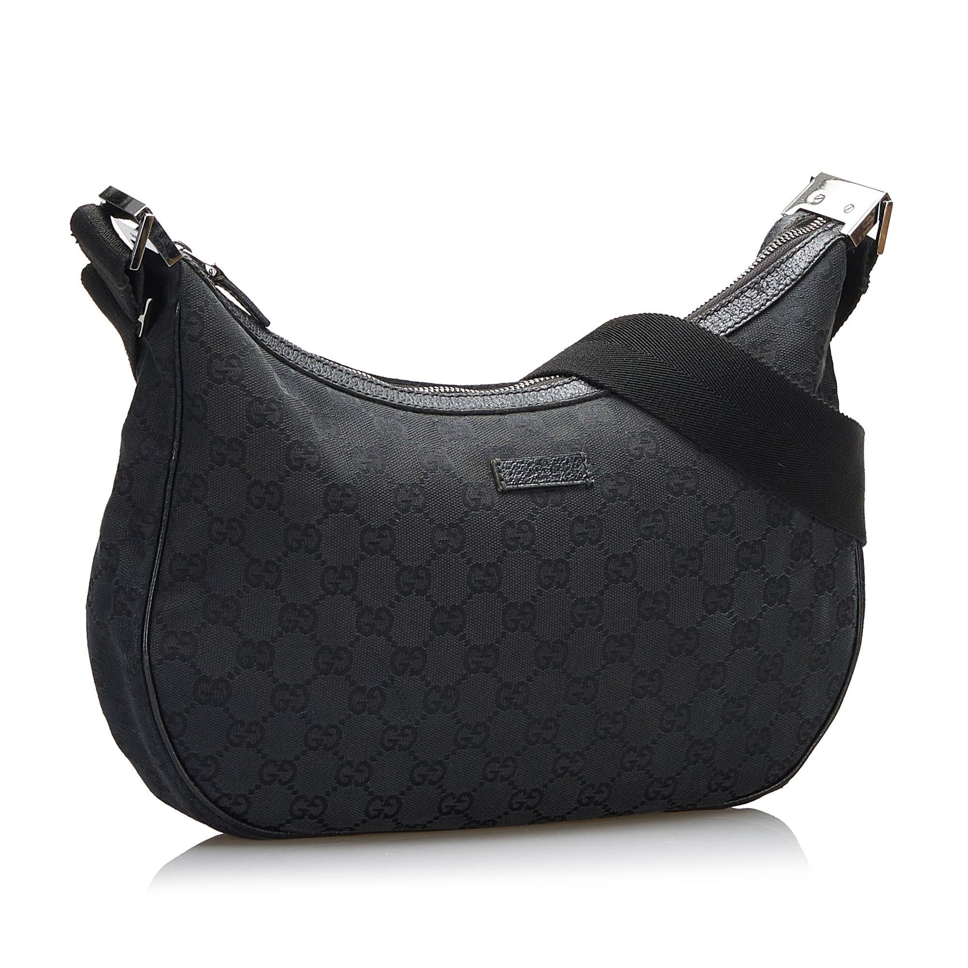 Gucci GG SHG-Xoz7Ip Canvas Calf Black Crossbody Bag