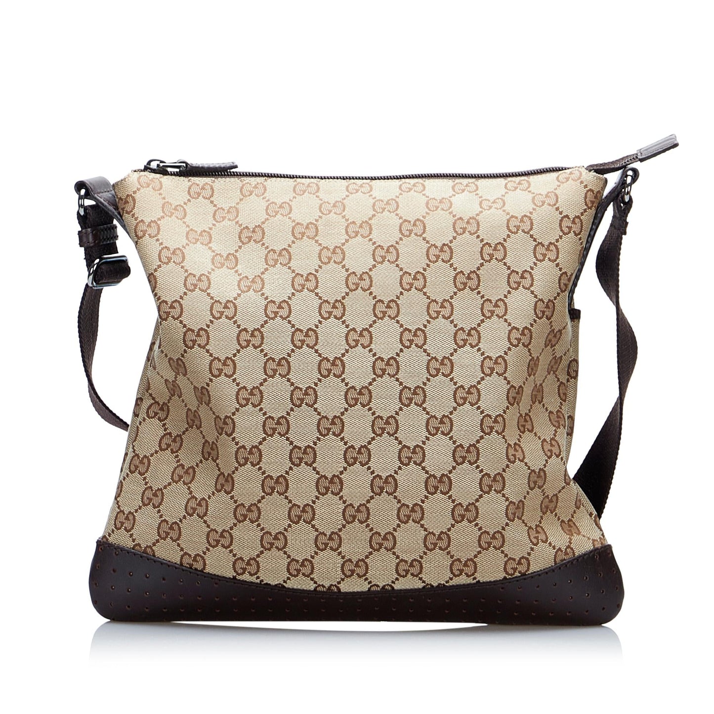 Gucci GG SHG-DUHgiy Canvas Brown Crossbody Bag