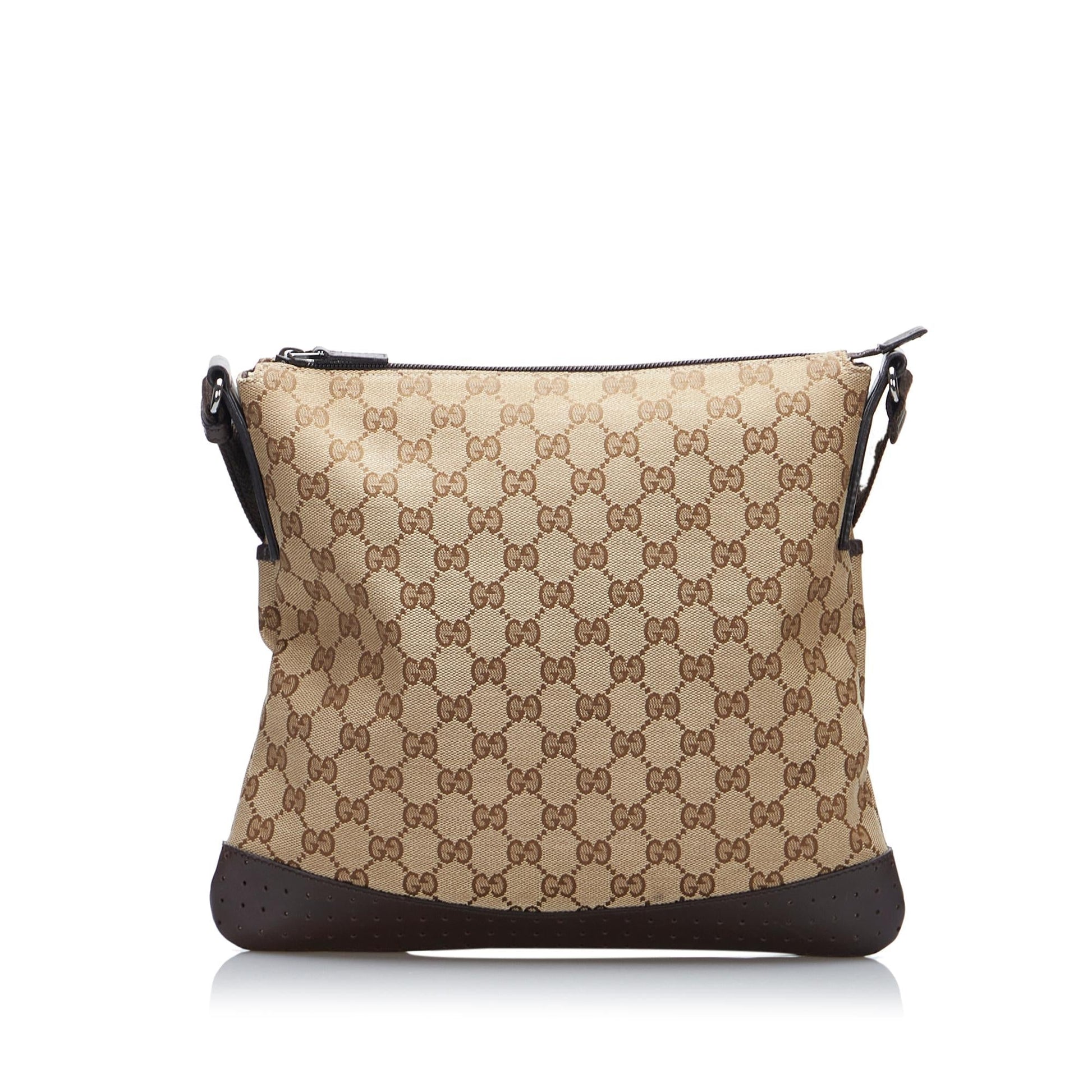 Gucci GG SHG-eJkvBa Canvas Brown Crossbody Bag