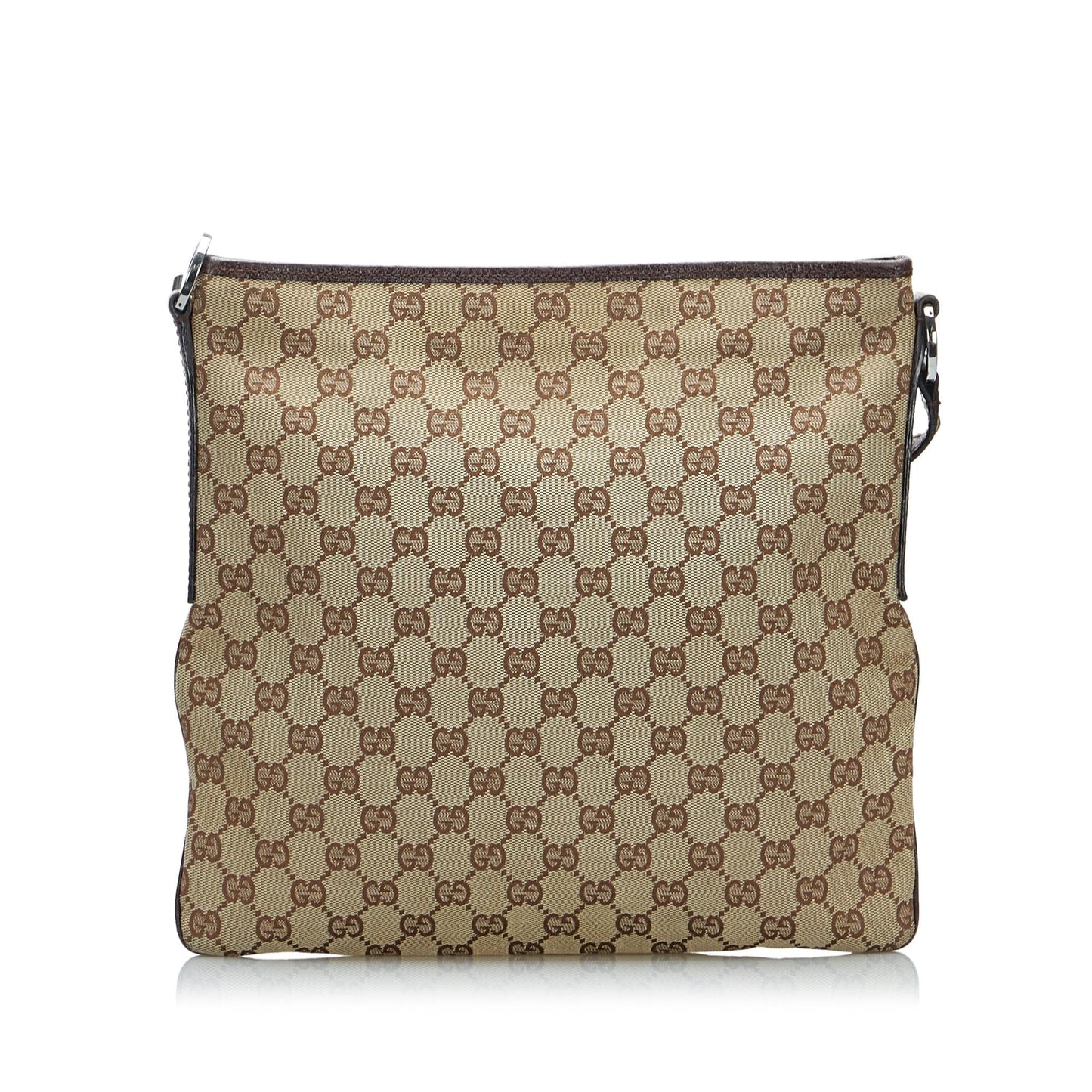 Gucci GG SHG-RVqmST Canvas Brown Crossbody Bag