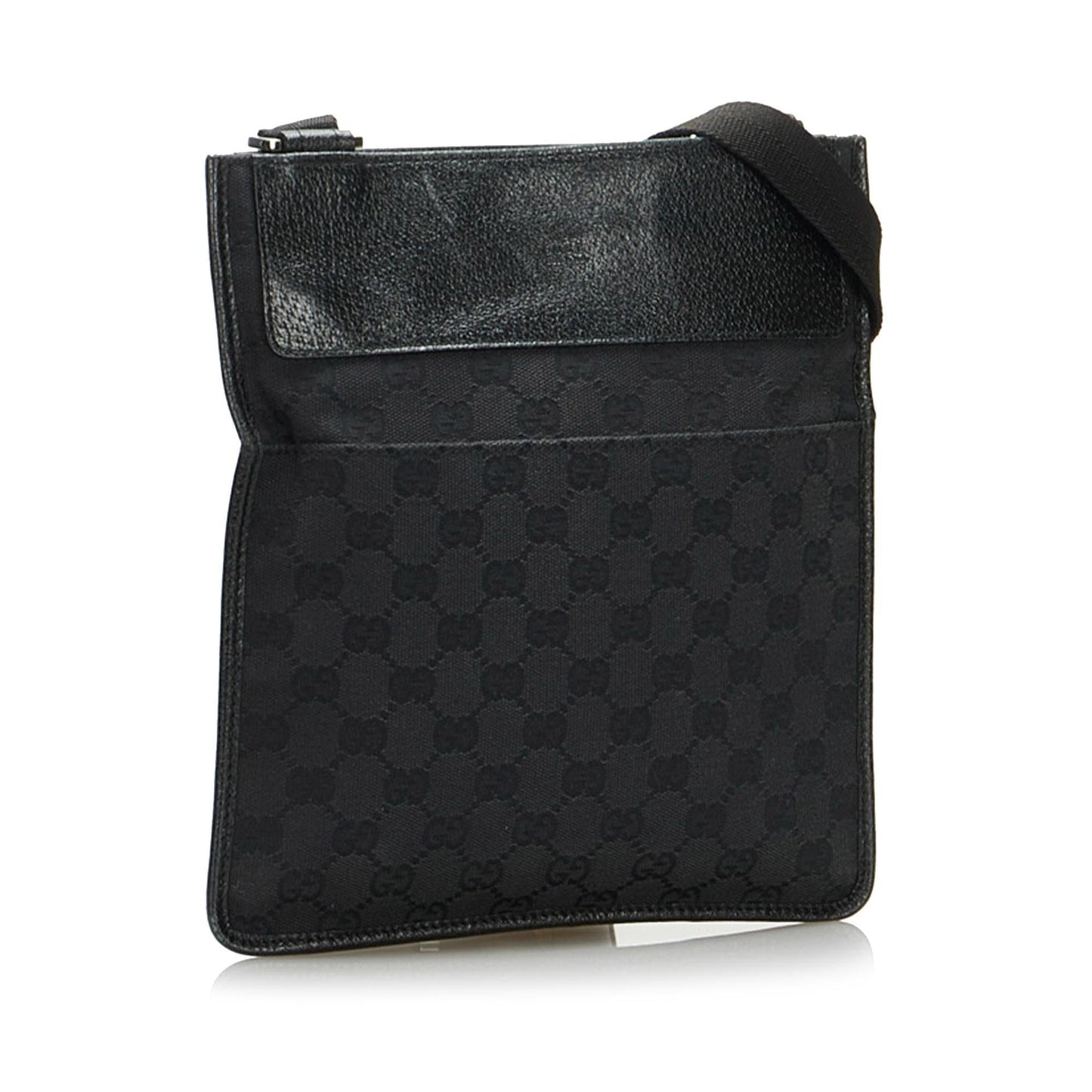 Gucci GG SHG-1uCZP7 Canvas Black Crossbody Bag