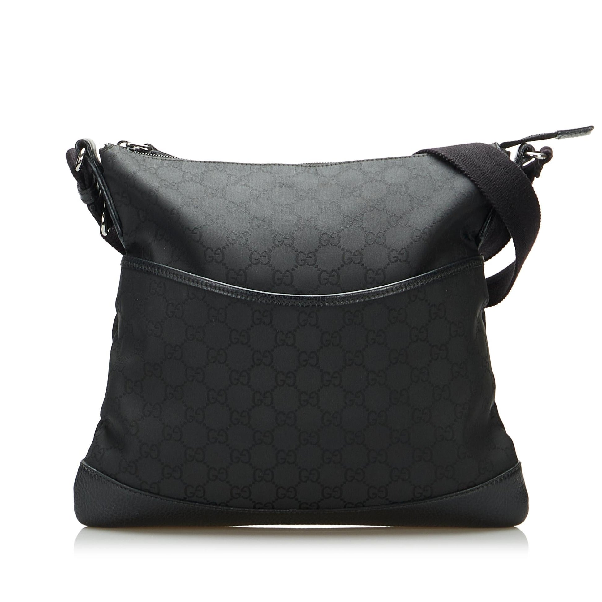 Gucci GG SHG-W1nKpI Canvas Black Crossbody Bag