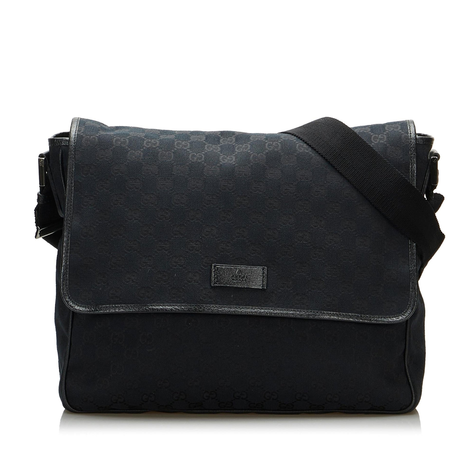 Gucci GG SHG-yXdfQ3 Canvas Black Crossbody Bag