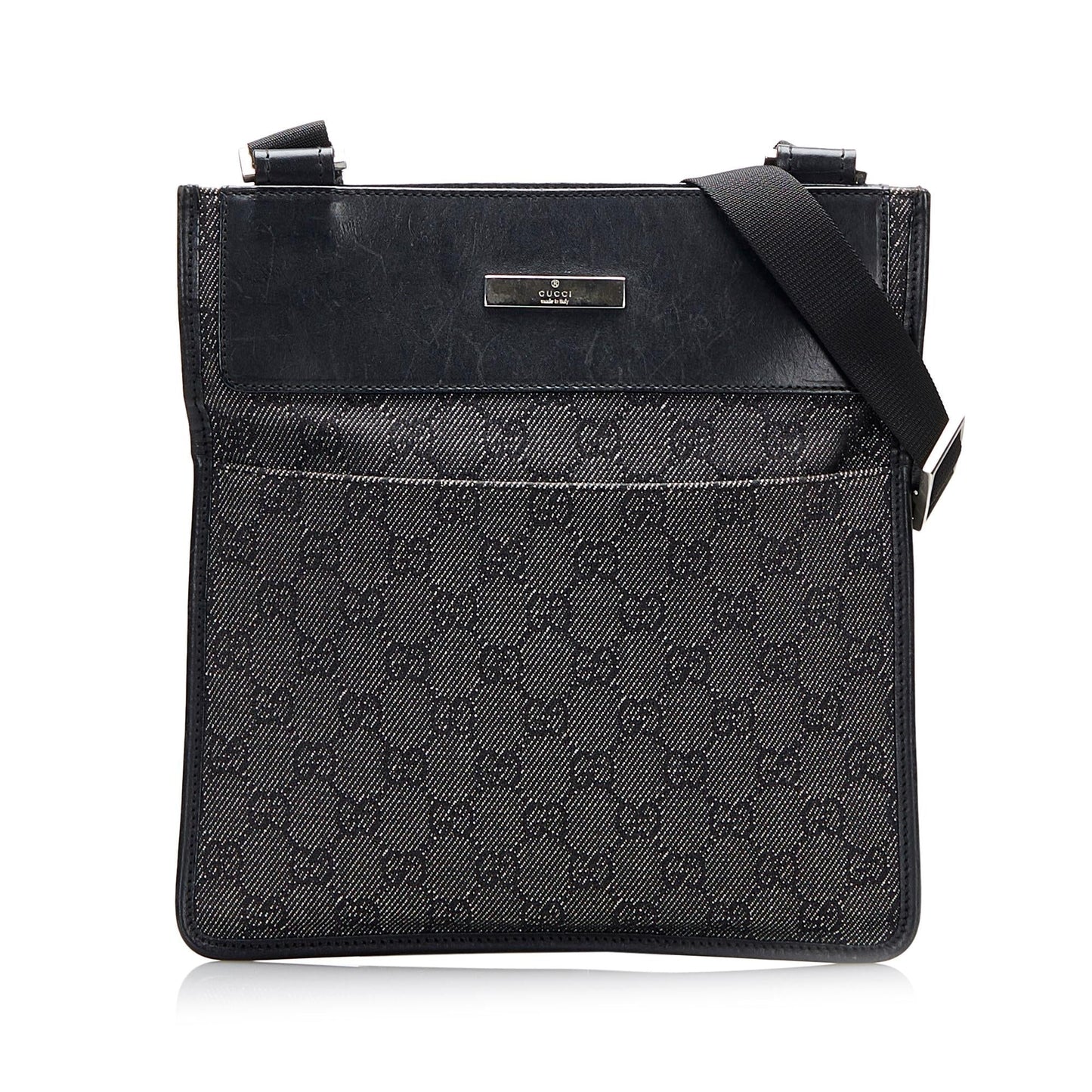 Gucci GG SHG-KM0rHO Canvas Grey Crossbody Bag