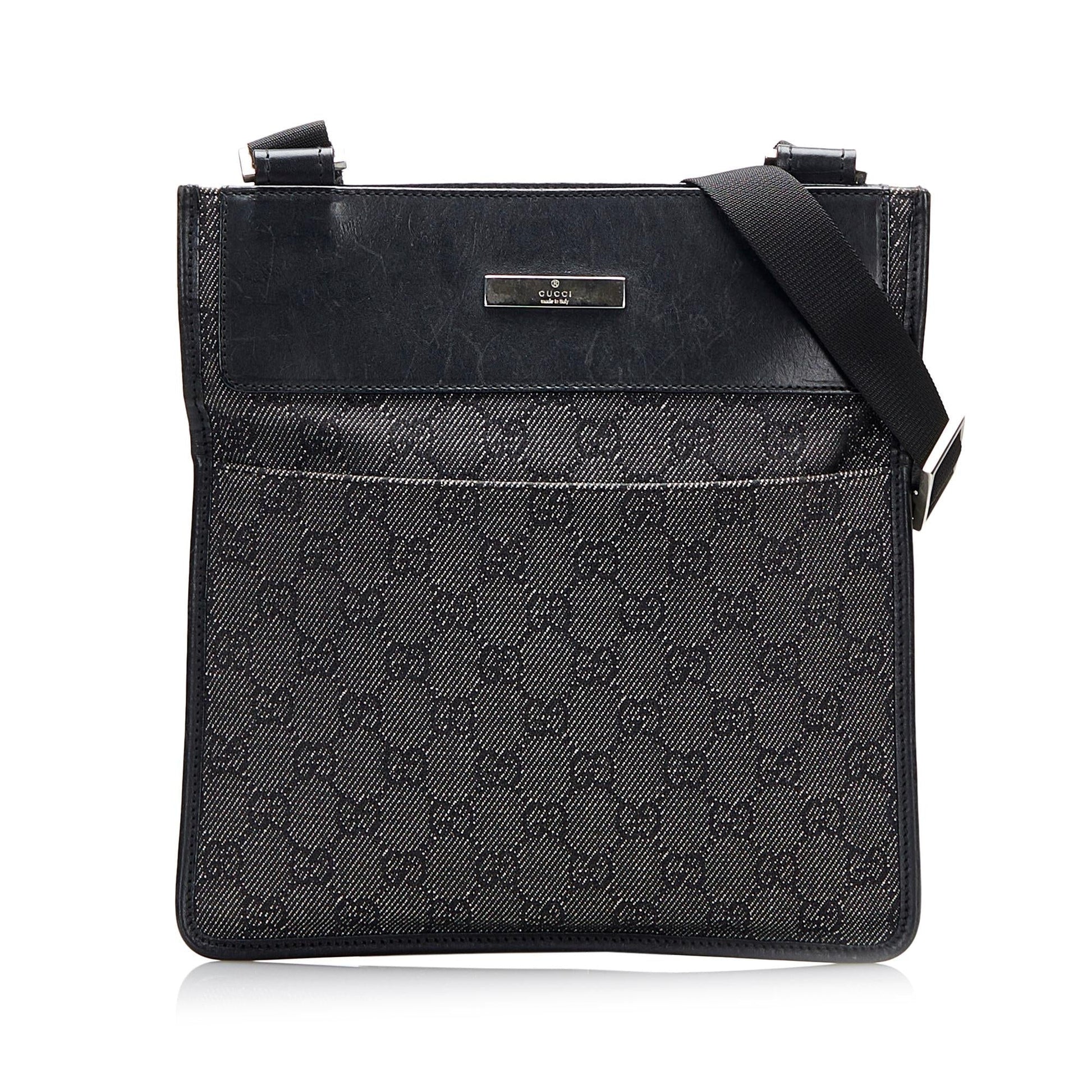 Gucci GG SHG-KM0rHO Canvas Grey Crossbody Bag